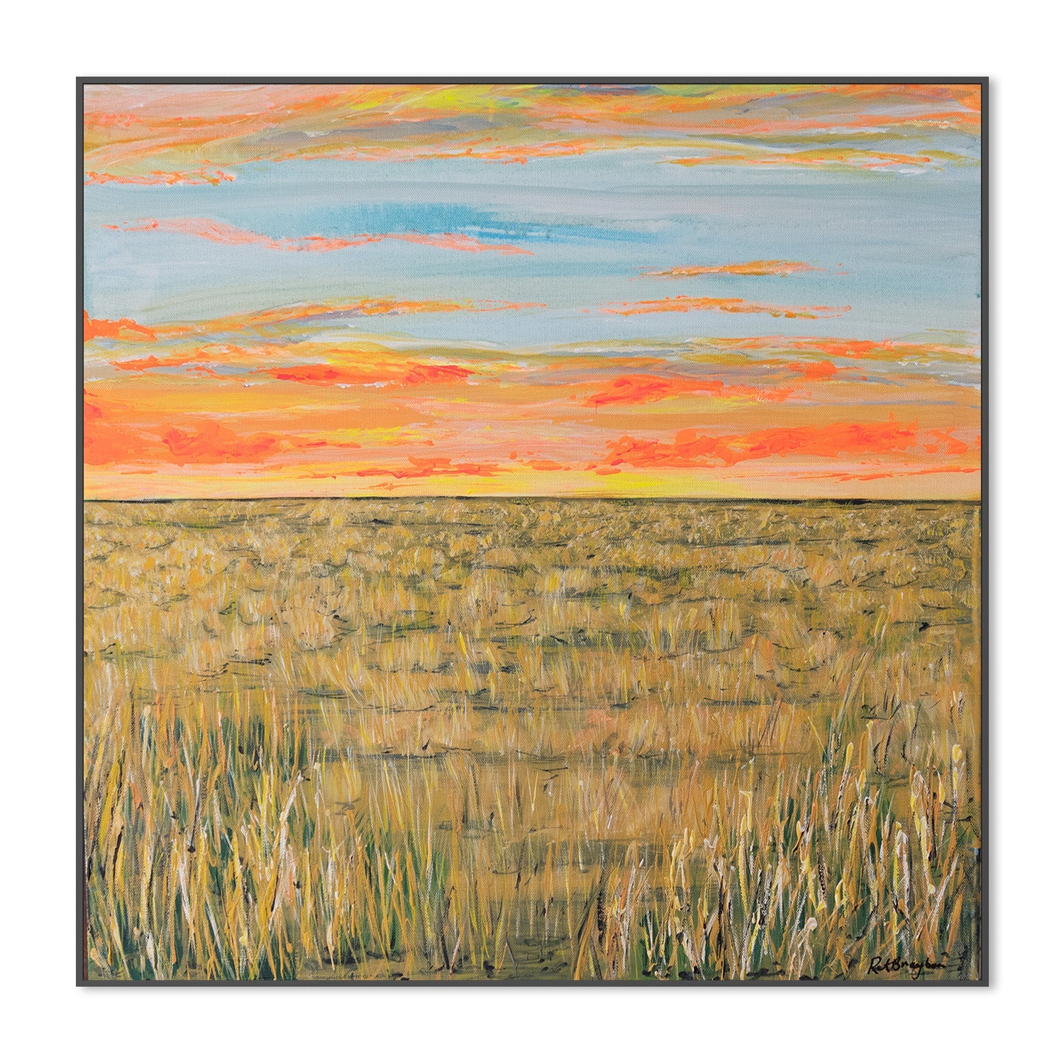 wall-art-print-canvas-poster-framed-Hay Plains at Sunset-3