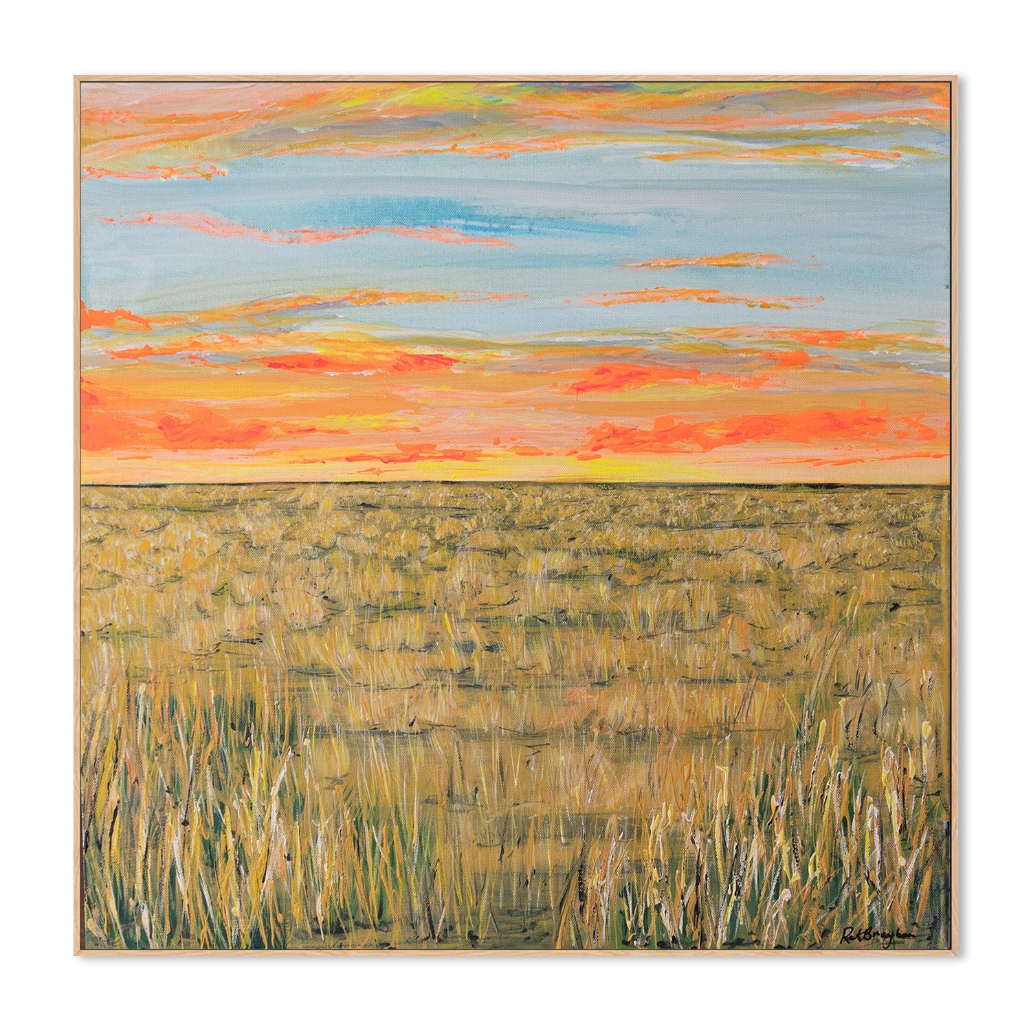 wall-art-print-canvas-poster-framed-Hay Plains at Sunset-4