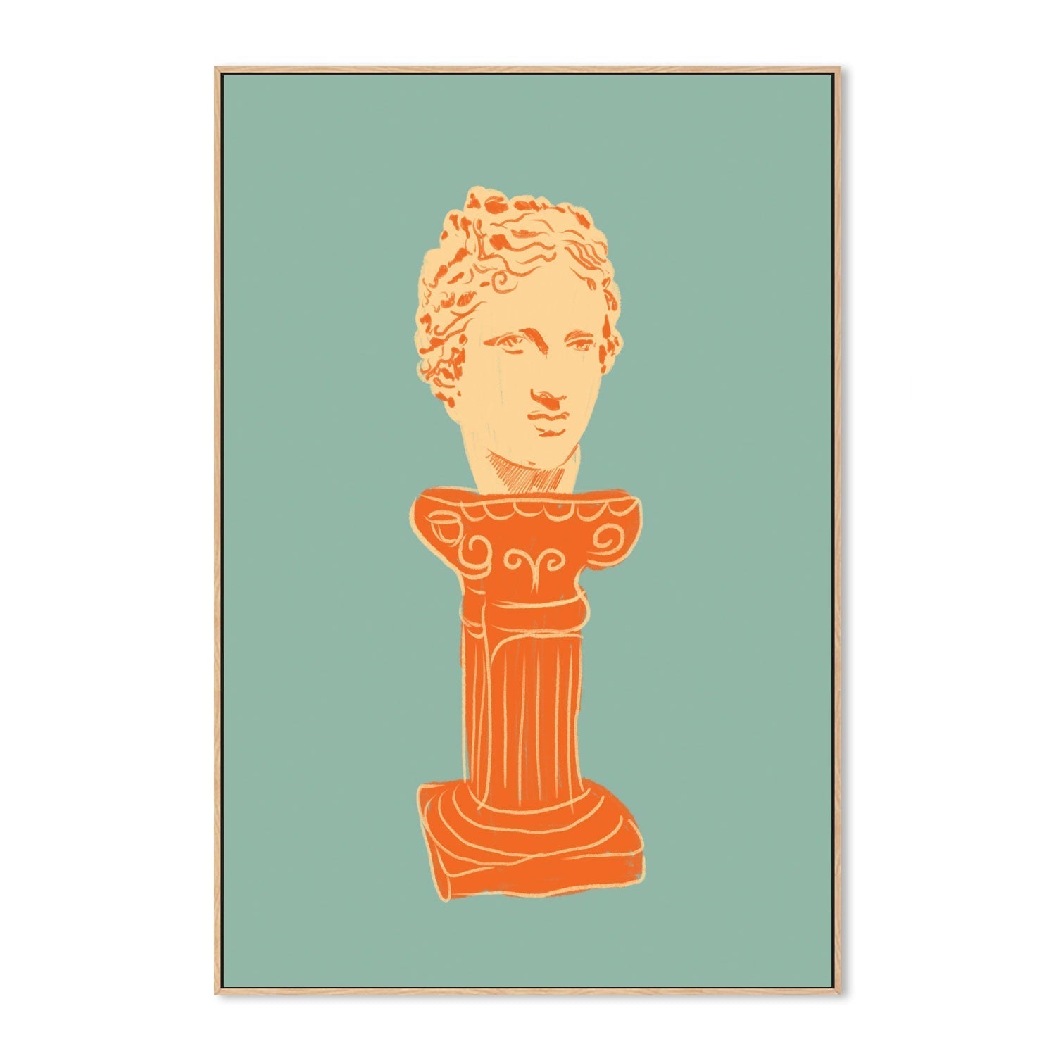 wall-art-print-canvas-poster-framed-Head On Pedestal , By Gigi Rosado-GIOIA-WALL-ART