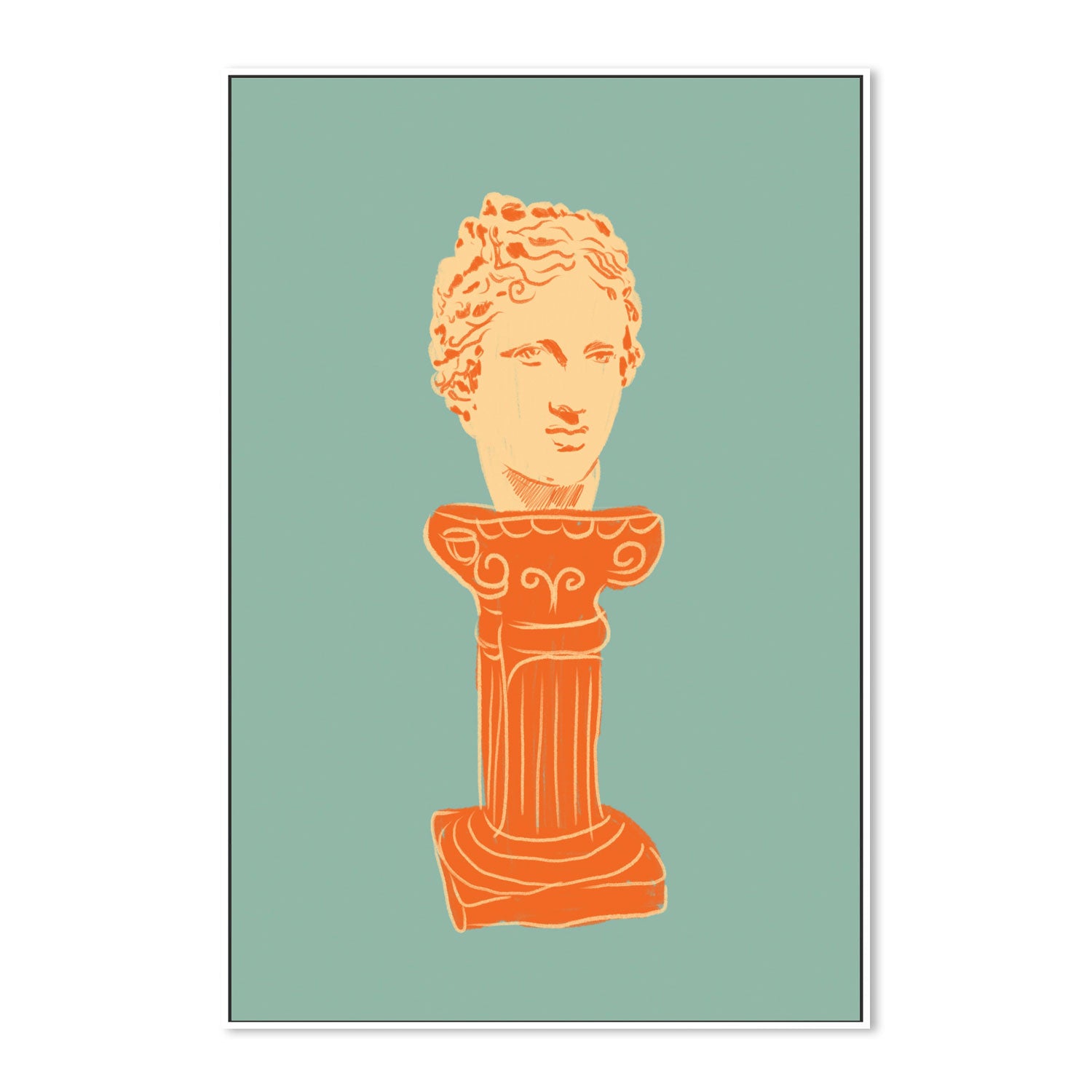 wall-art-print-canvas-poster-framed-Head On Pedestal , By Gigi Rosado-GIOIA-WALL-ART