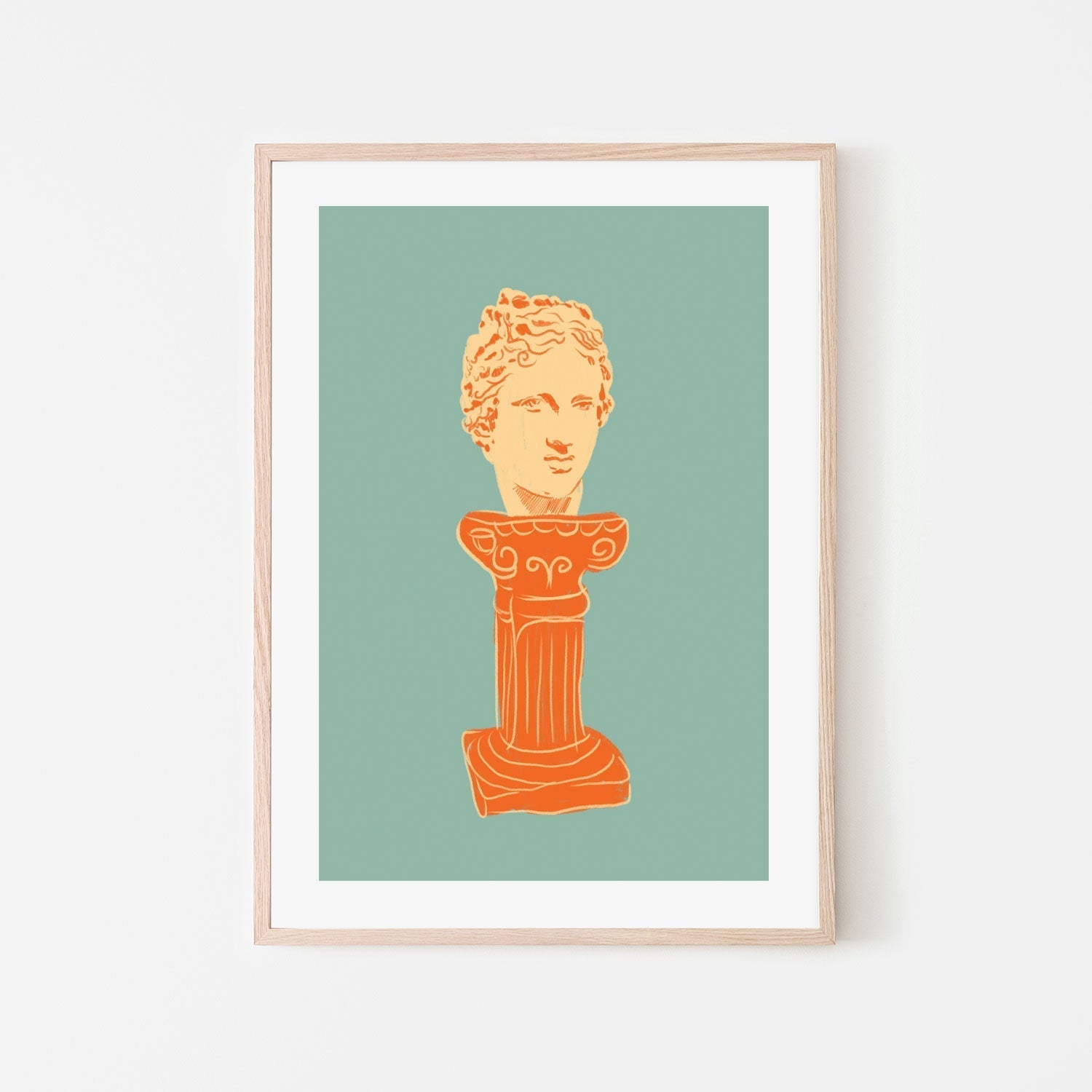 wall-art-print-canvas-poster-framed-Head On Pedestal , By Gigi Rosado-GIOIA-WALL-ART