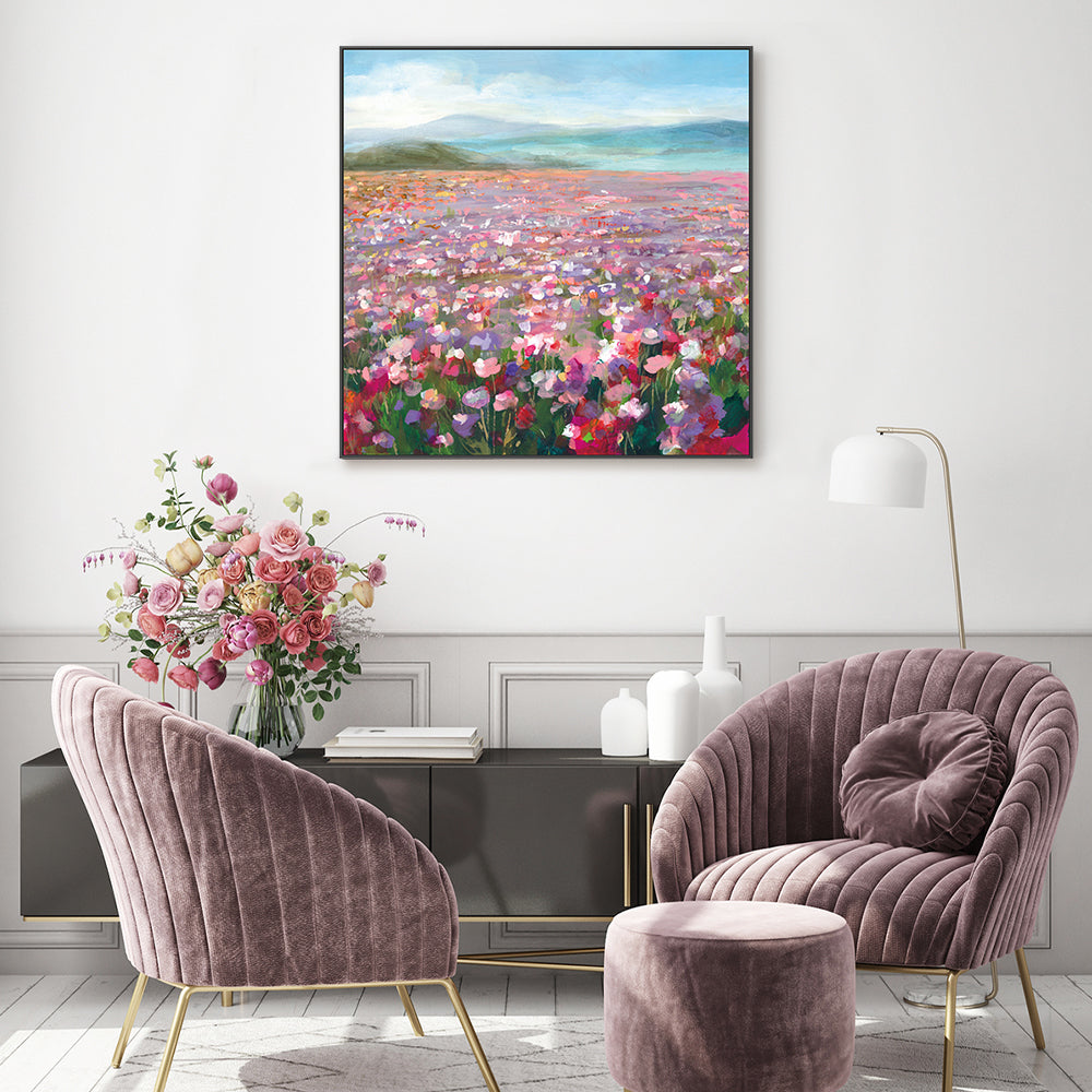 wall-art-print-canvas-poster-framed-Headland Wildflowers-by-Danhui Nai-Gioia Wall Art