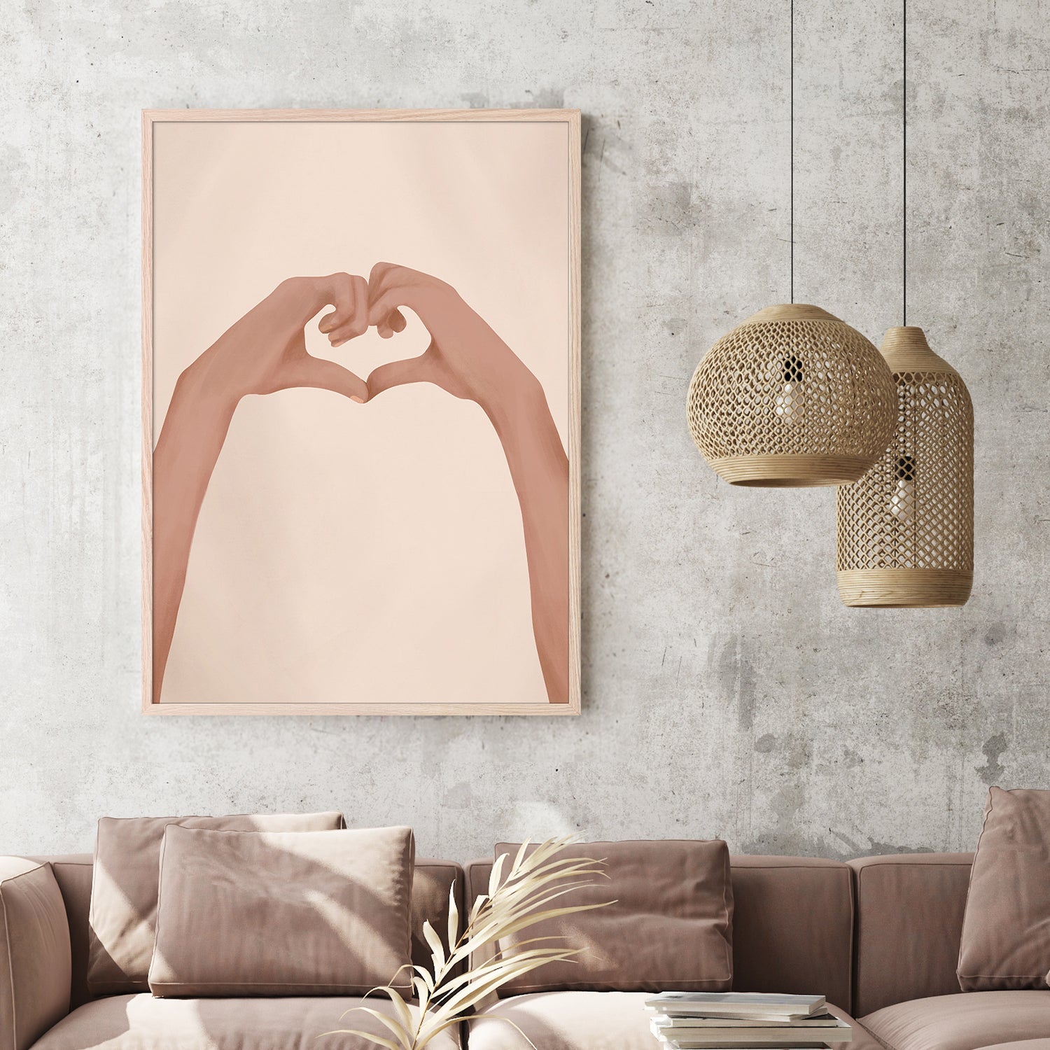 wall-art-print-canvas-poster-framed-Heart-2