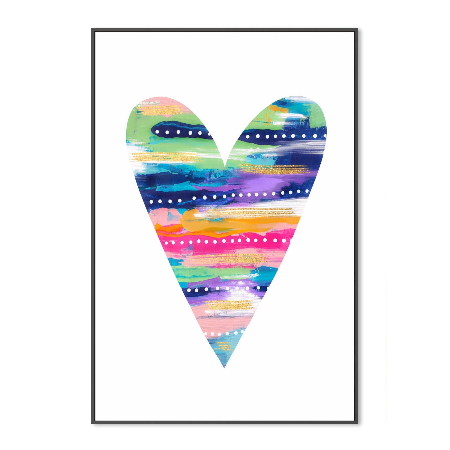 wall-art-print-canvas-poster-framed-Heart, Style B , By Lisa Nohren-3