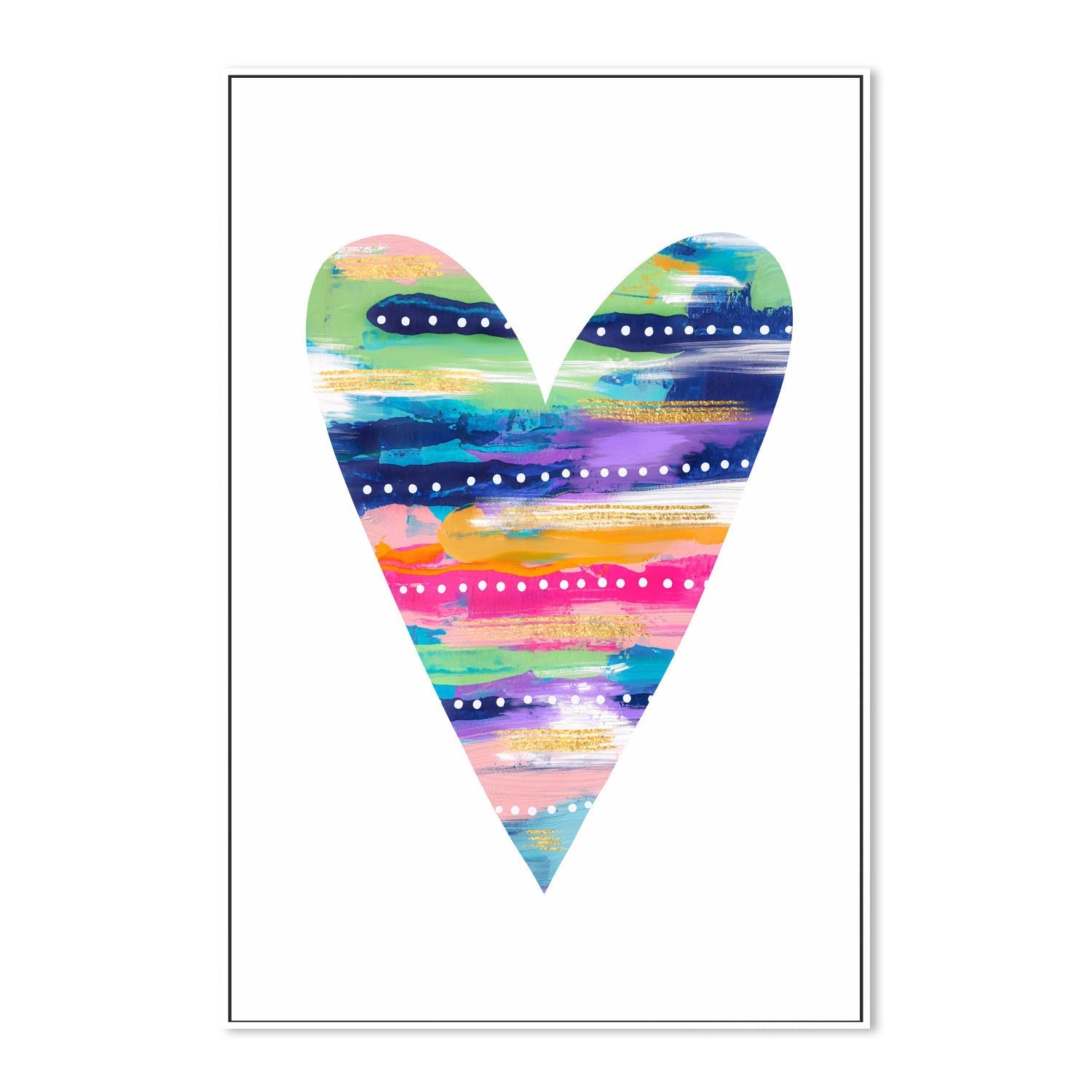 wall-art-print-canvas-poster-framed-Heart, Style B , By Lisa Nohren-5