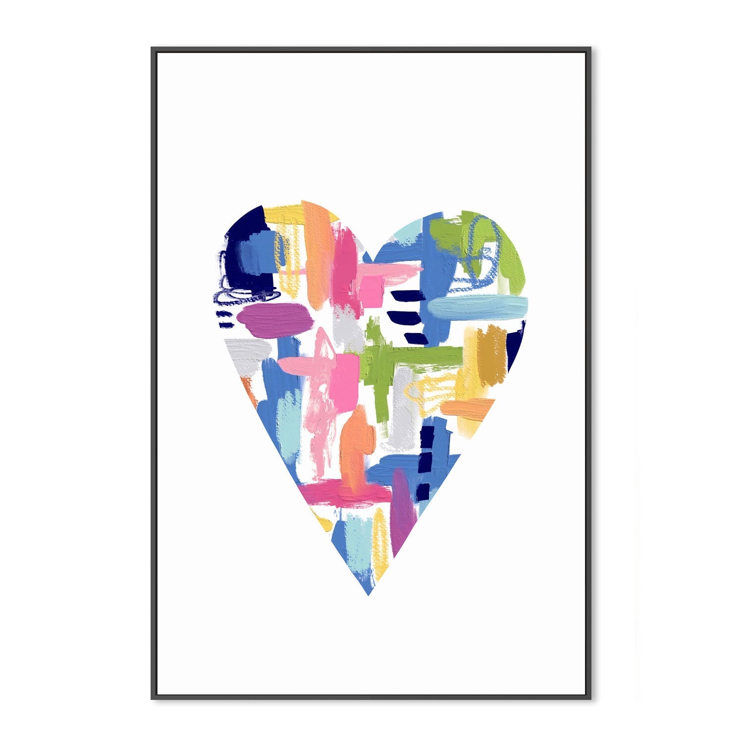 wall-art-print-canvas-poster-framed-Heart, Style C , By Lisa Nohren-3