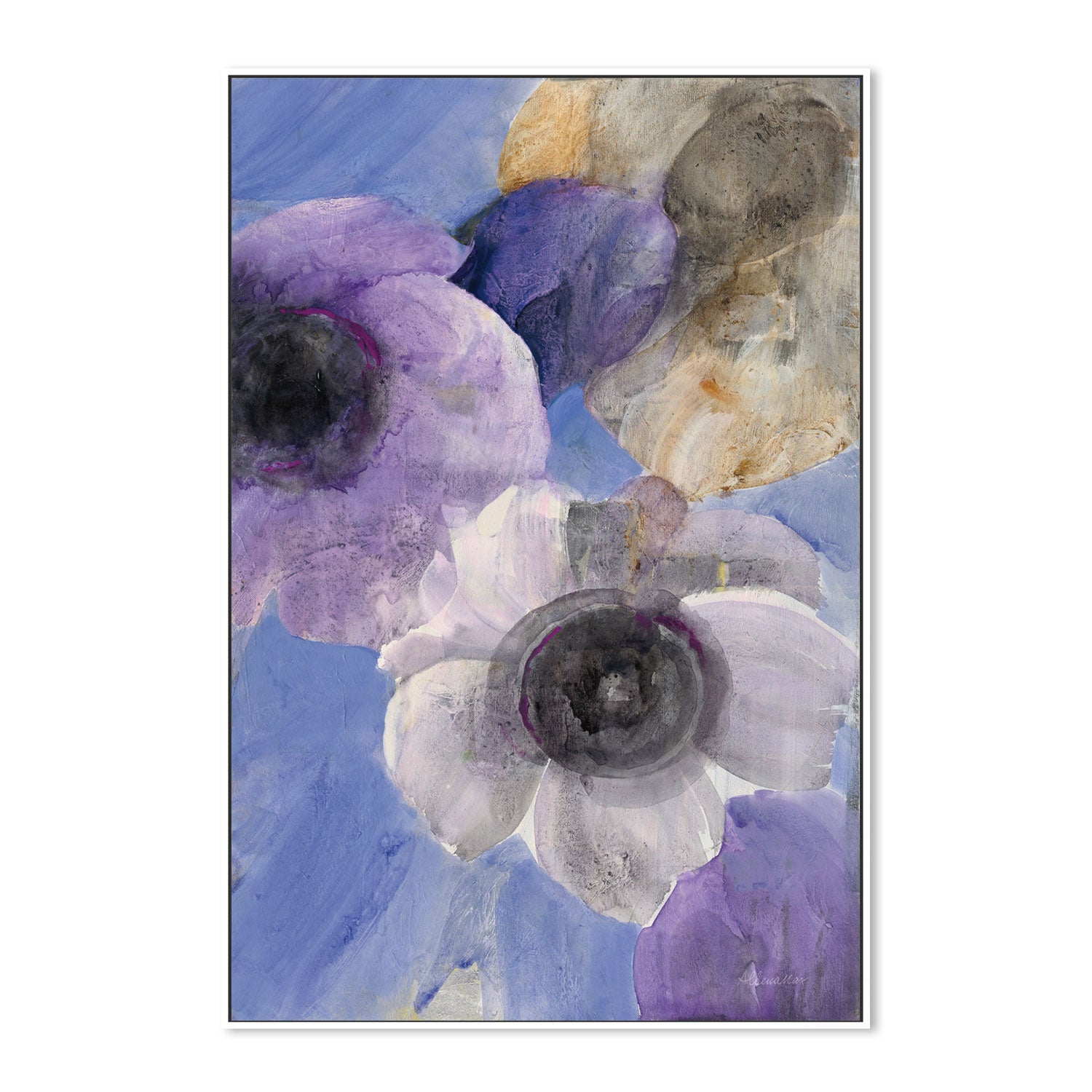 wall-art-print-canvas-poster-framed-Heather, Style B , By Albena Hristova-GIOIA-WALL-ART