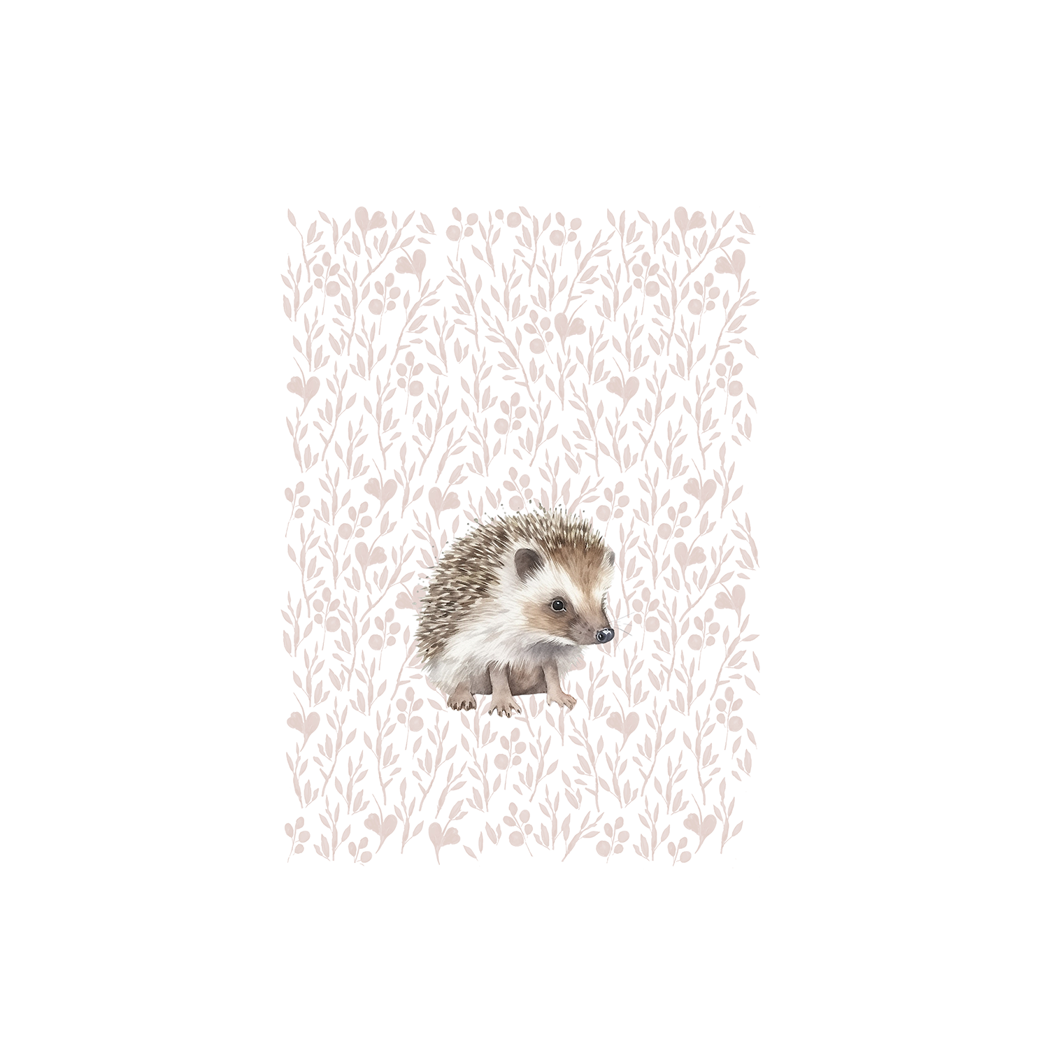 wall-art-print-canvas-poster-framed-Hedgehog Pattern , By At Viv Home Prints-1
