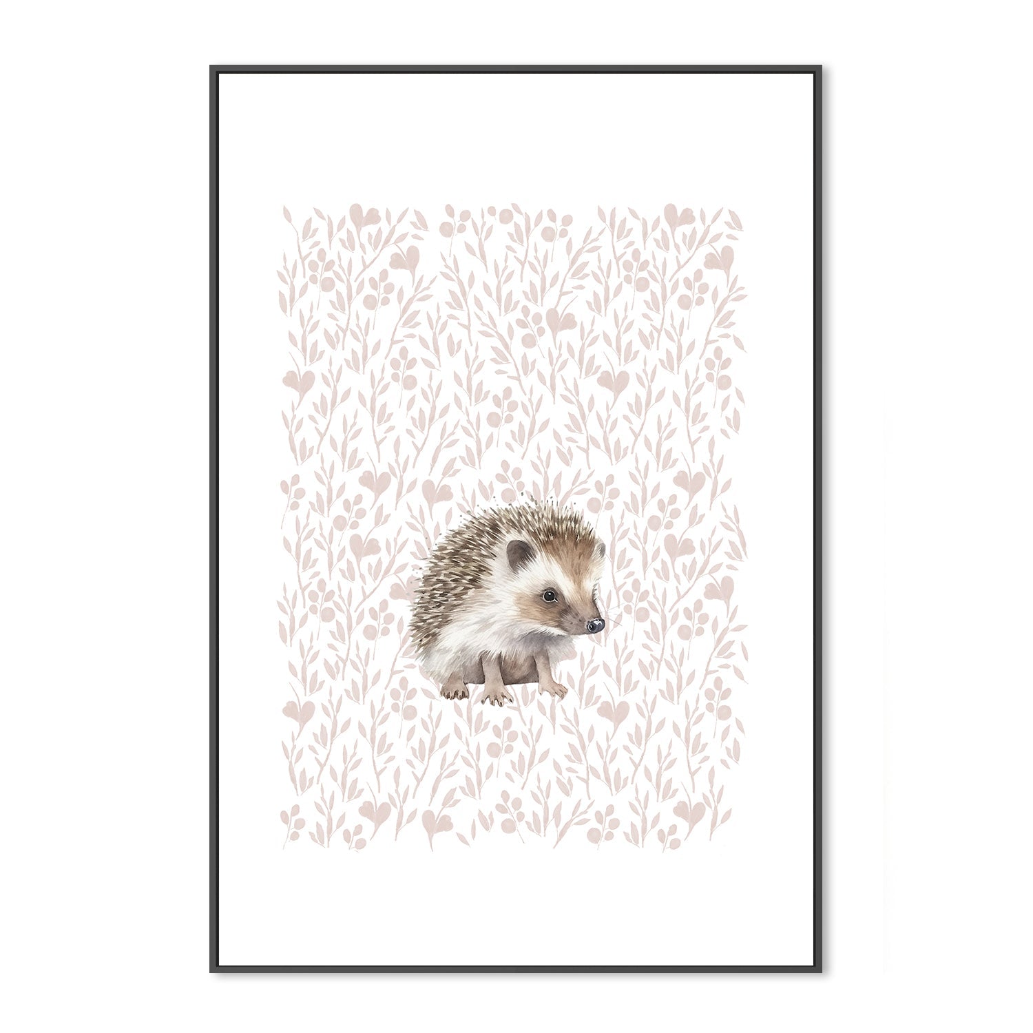 wall-art-print-canvas-poster-framed-Hedgehog Pattern , By At Viv Home Prints-3