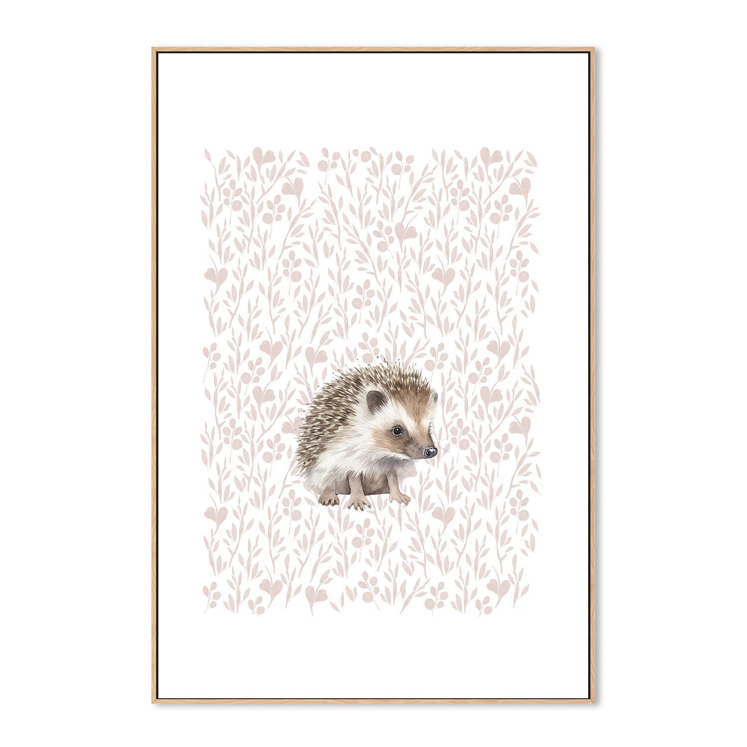wall-art-print-canvas-poster-framed-Hedgehog Pattern , By At Viv Home Prints-4