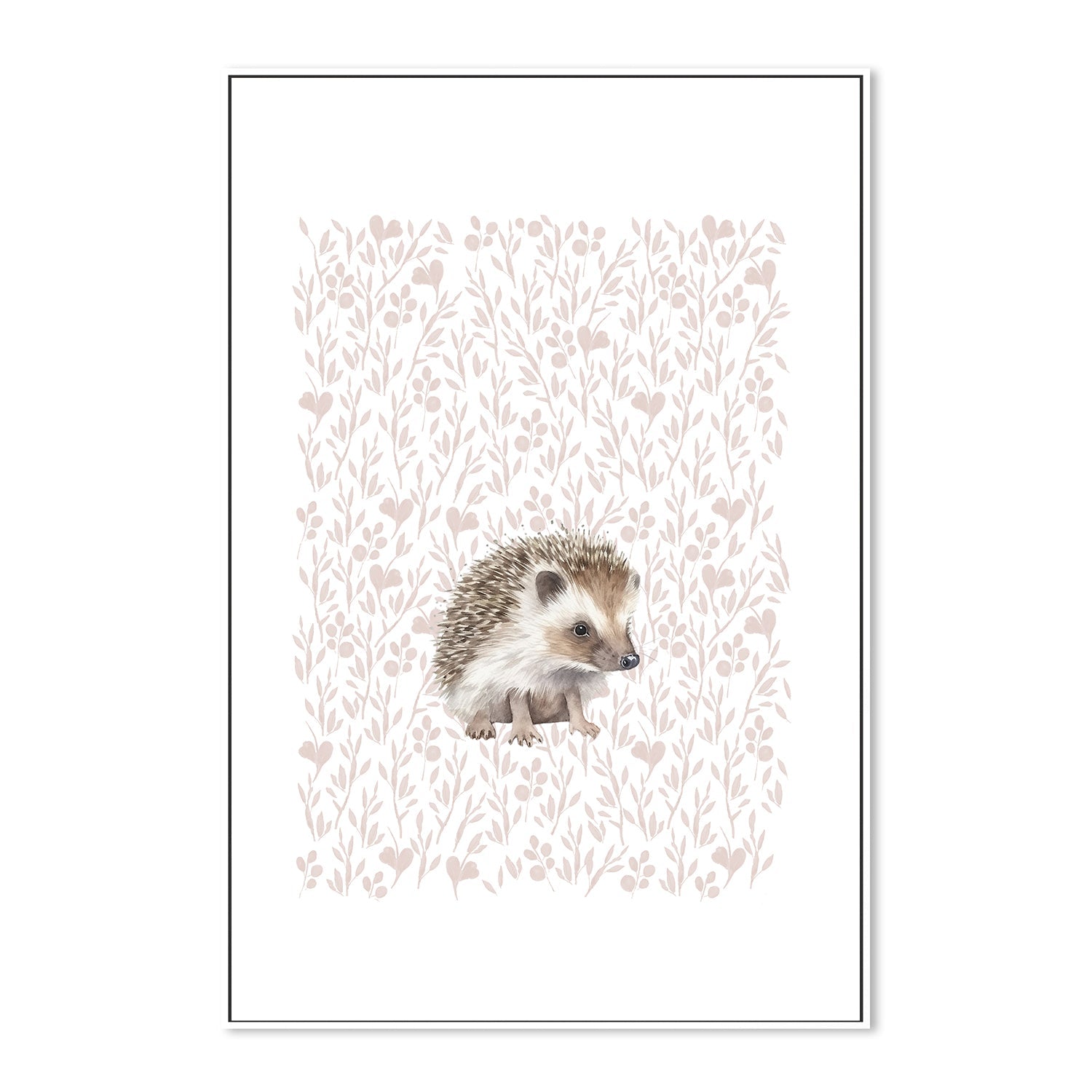 wall-art-print-canvas-poster-framed-Hedgehog Pattern , By At Viv Home Prints-5