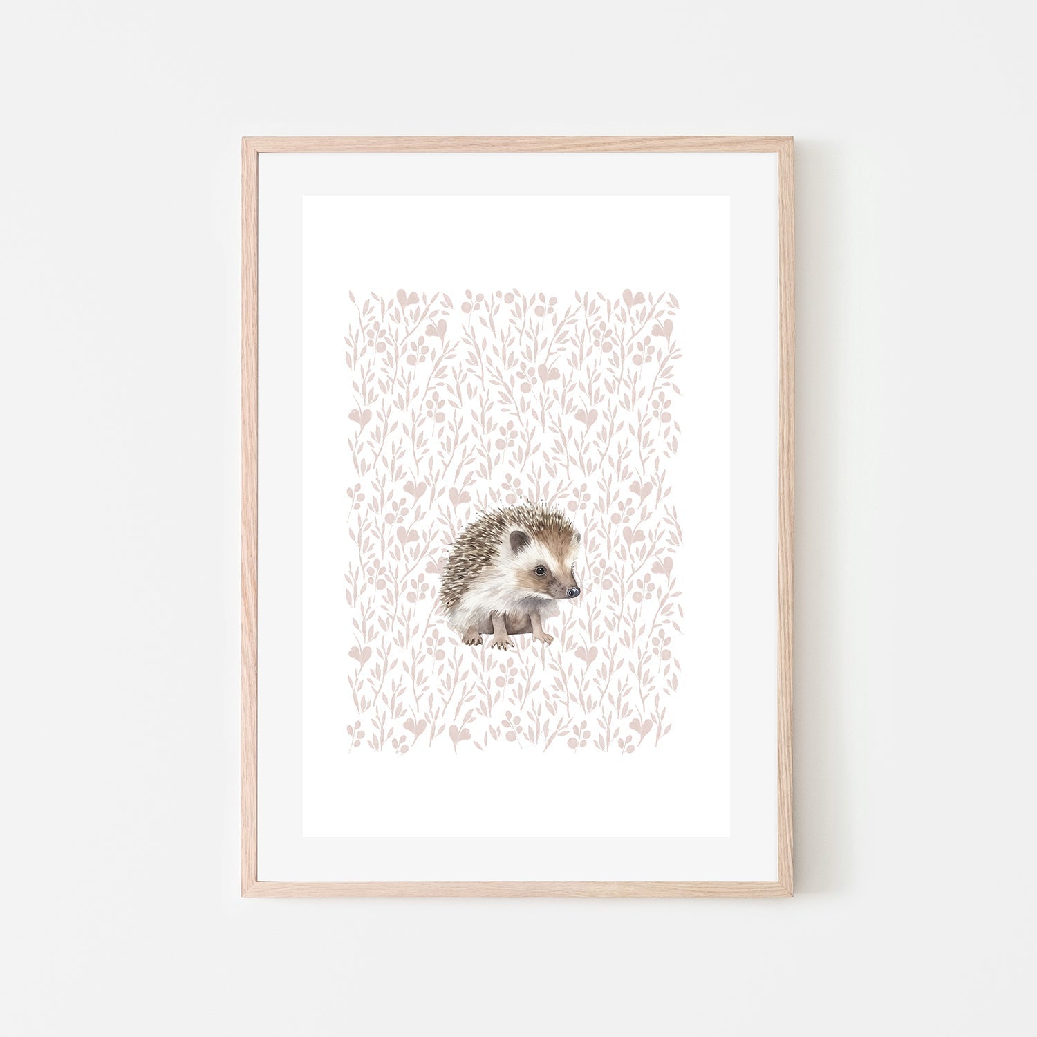 wall-art-print-canvas-poster-framed-Hedgehog Pattern , By At Viv Home Prints-6