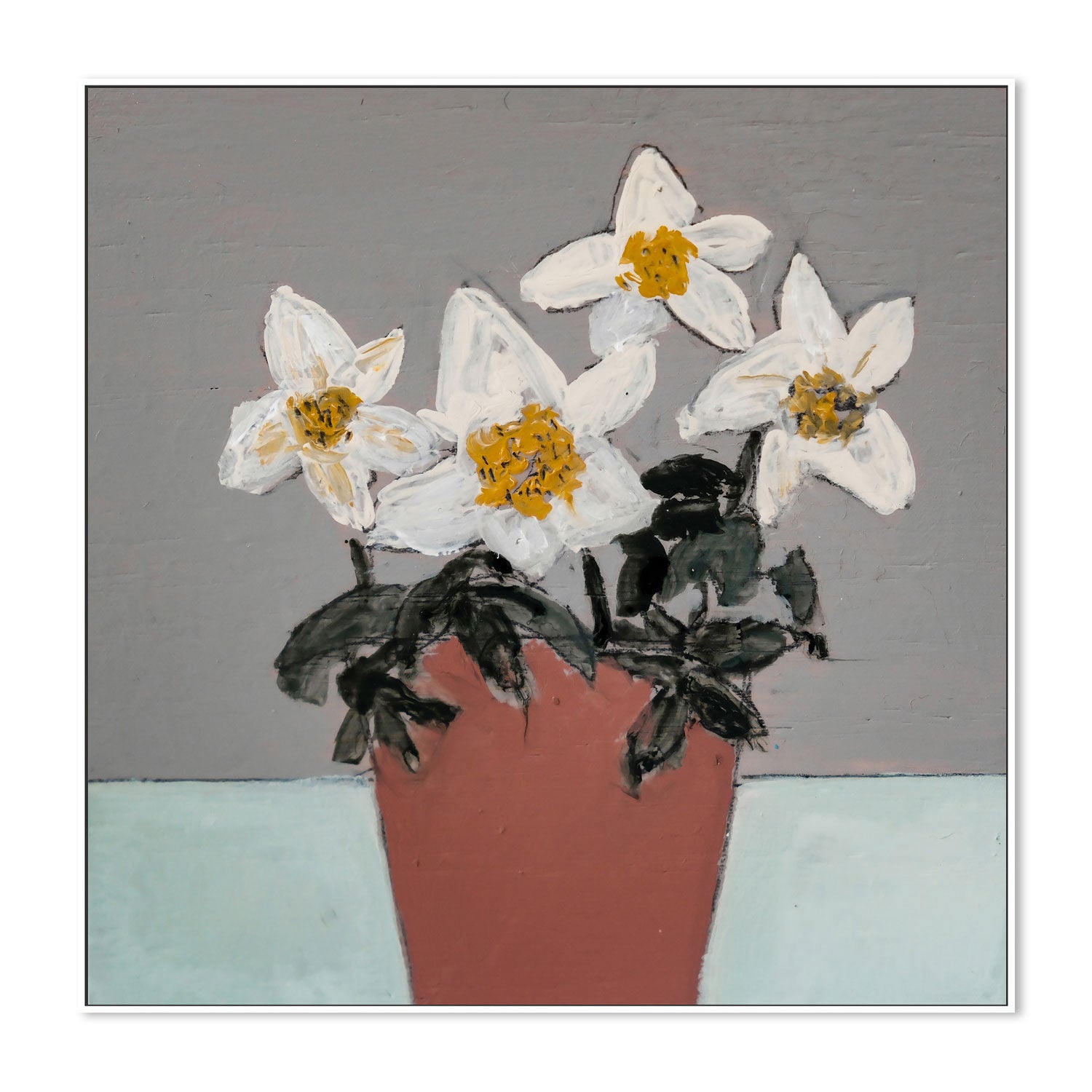 wall-art-print-canvas-poster-framed-Helleboras , By Louise O'hara-5