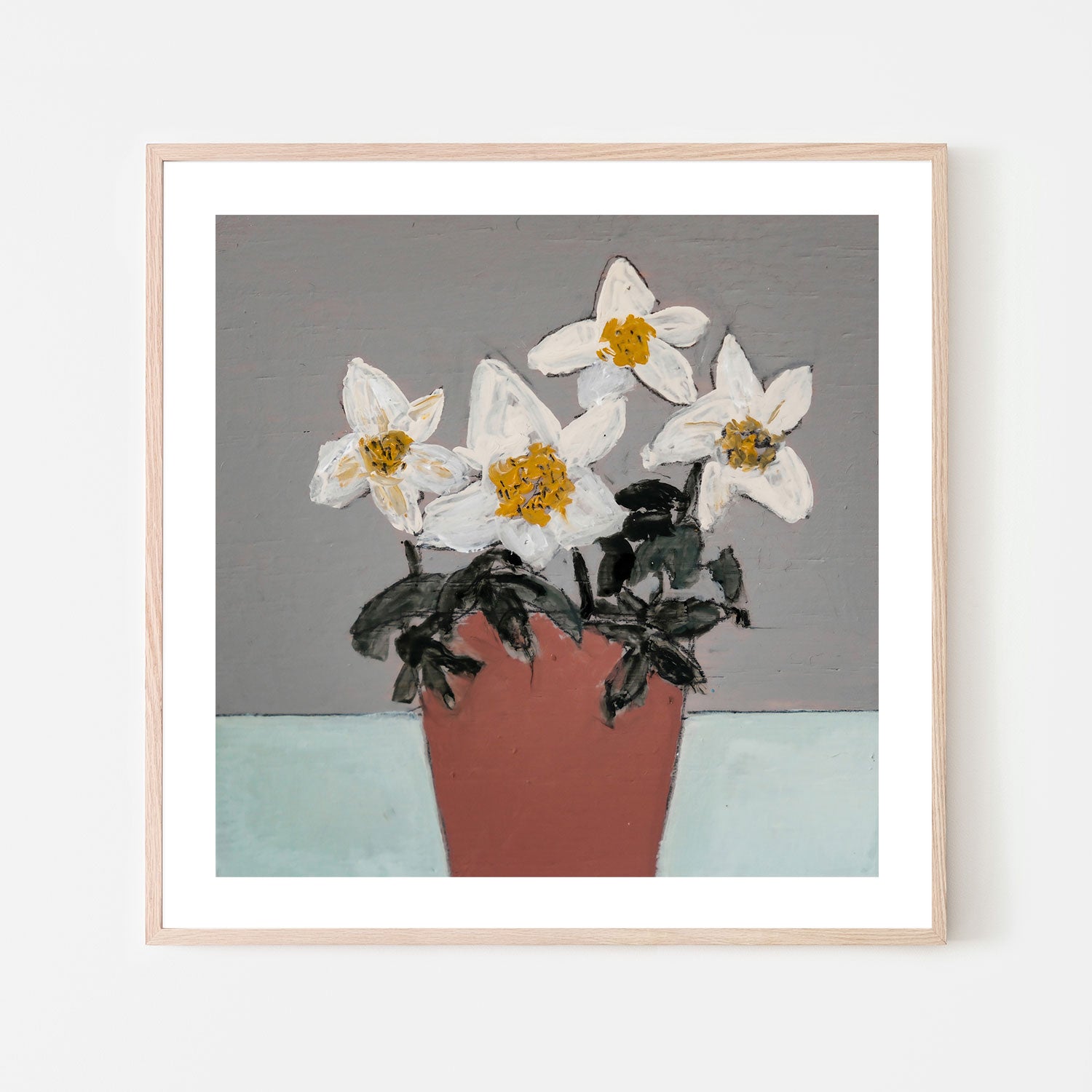 wall-art-print-canvas-poster-framed-Helleboras , By Louise O'hara-6