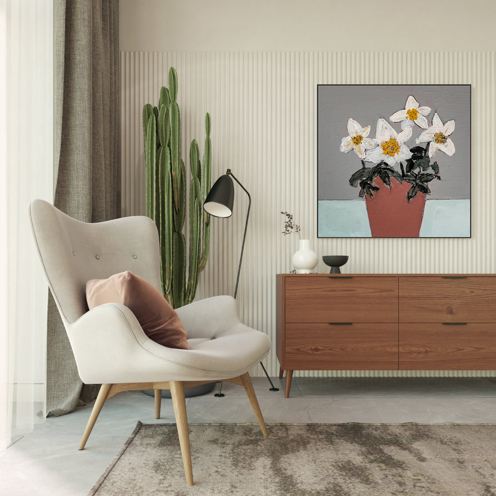 wall-art-print-canvas-poster-framed-Helleboras , By Louise O'hara-7