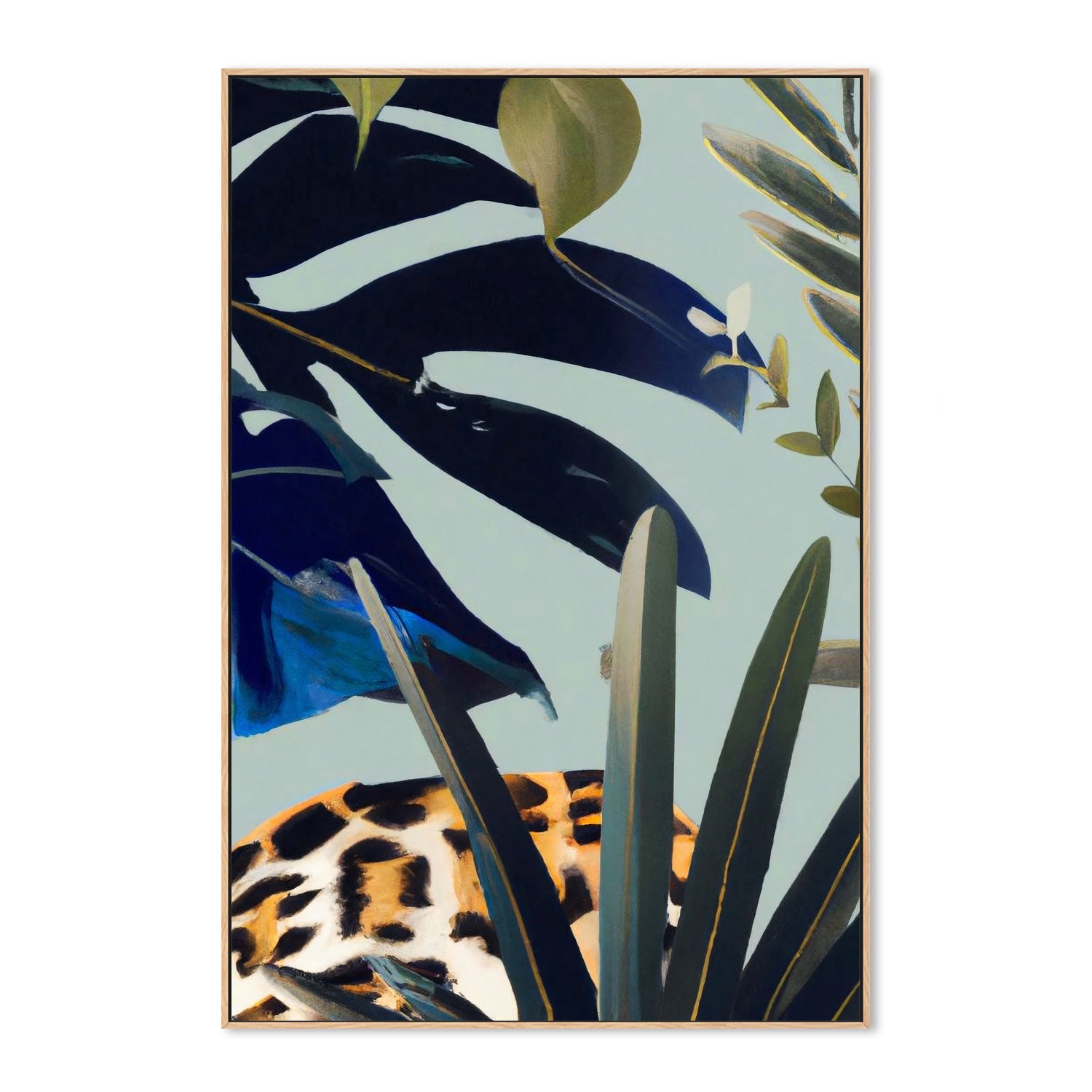 wall-art-print-canvas-poster-framed-Hidden Leopard , By Pictufy-4