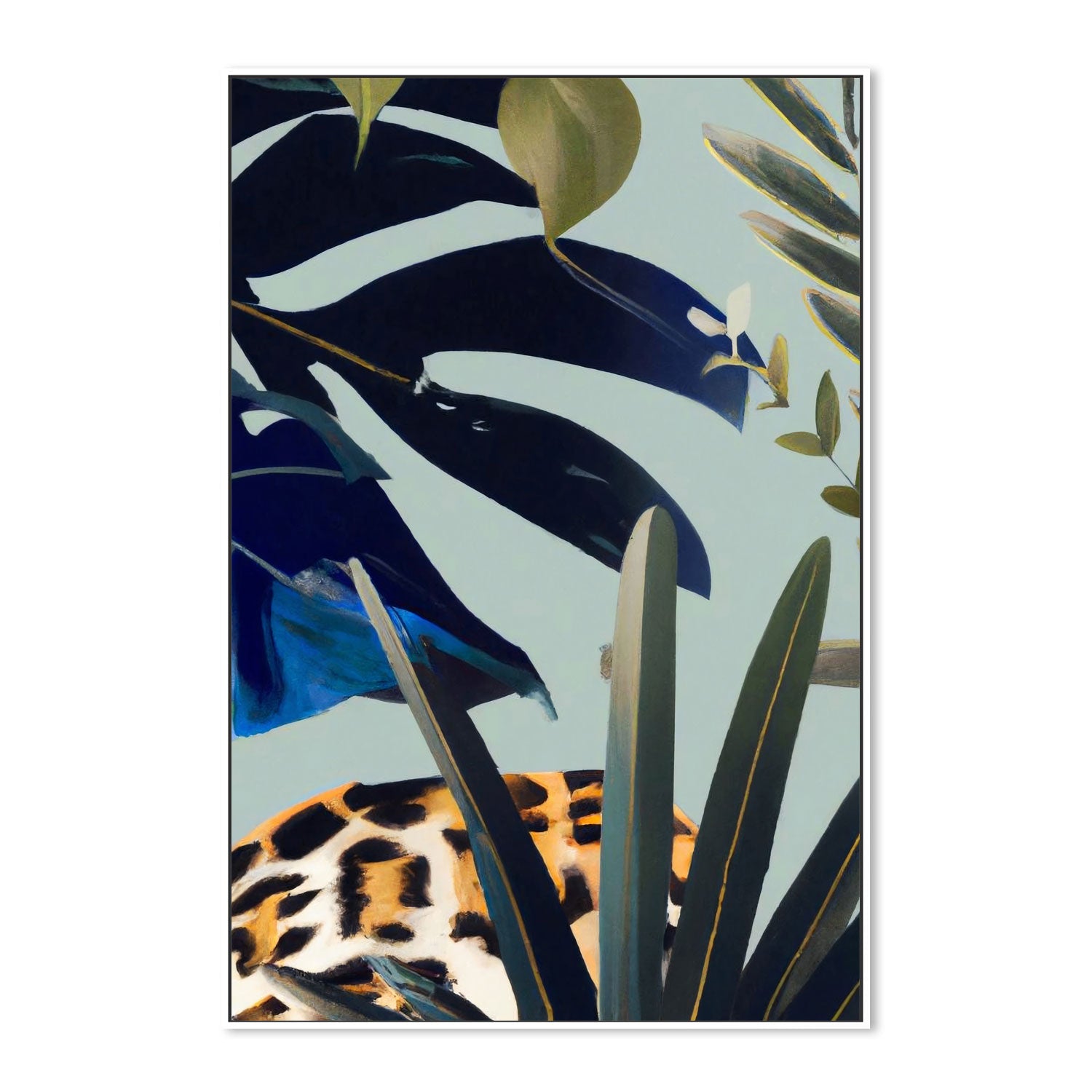 wall-art-print-canvas-poster-framed-Hidden Leopard , By Pictufy-5