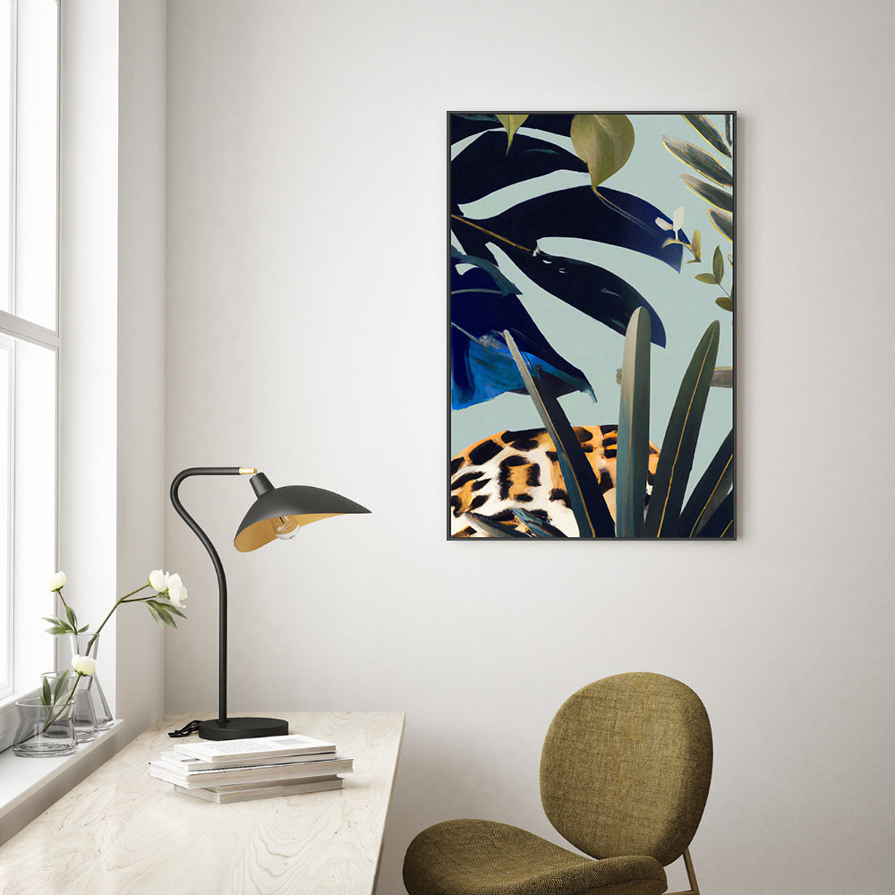 wall-art-print-canvas-poster-framed-Hidden Leopard , By Pictufy-7