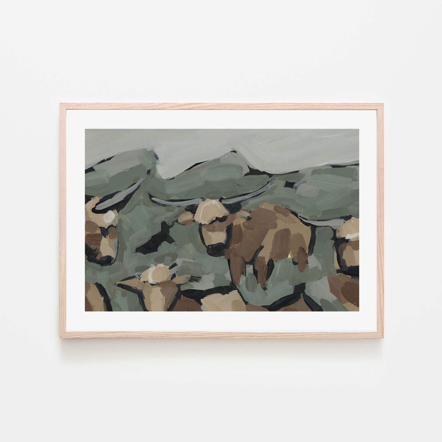 wall-art-print-canvas-poster-framed-Highland Cows, Style B , By Emily Wood-6
