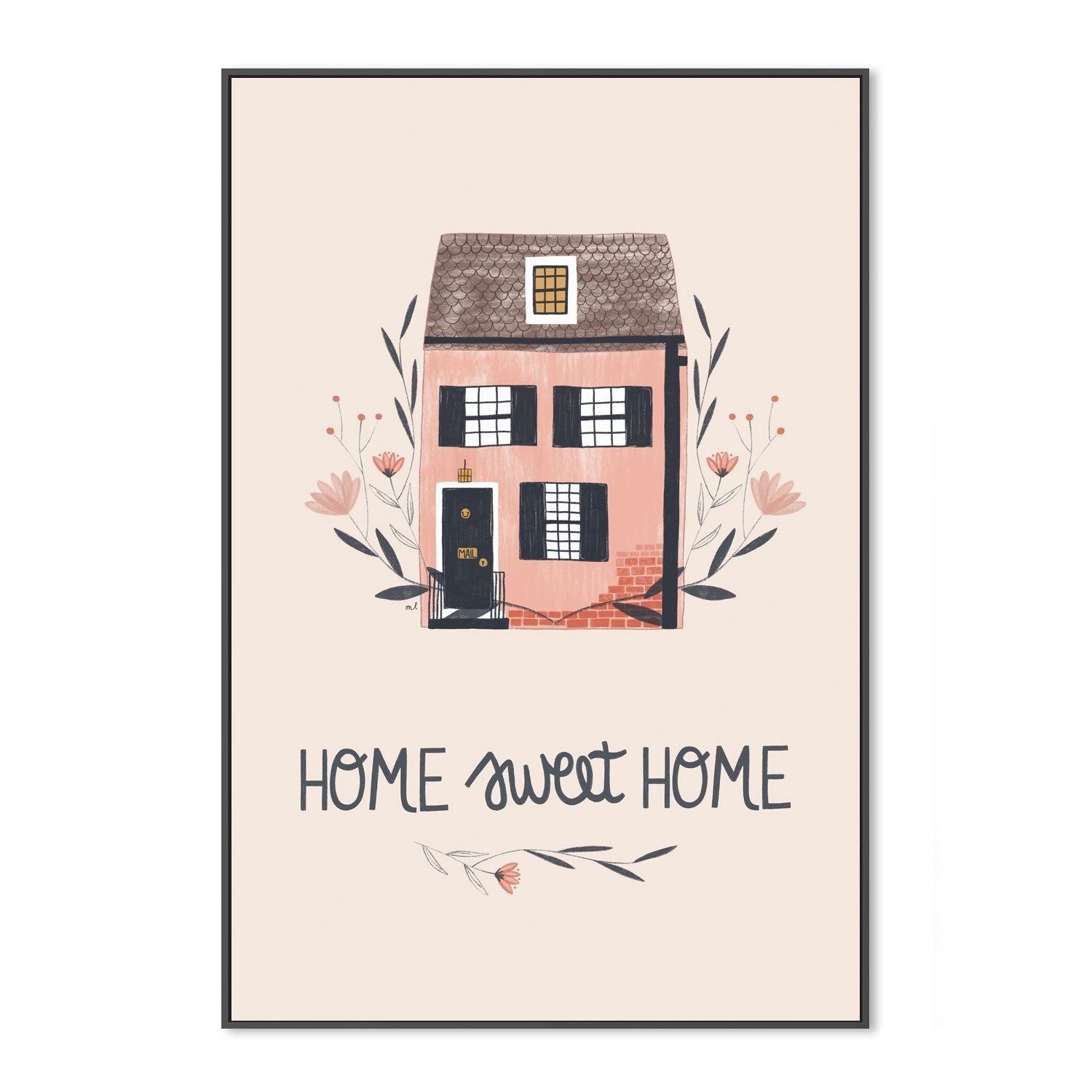wall-art-print-canvas-poster-framed-Home Sweet Home , By Menina Lisboa-3