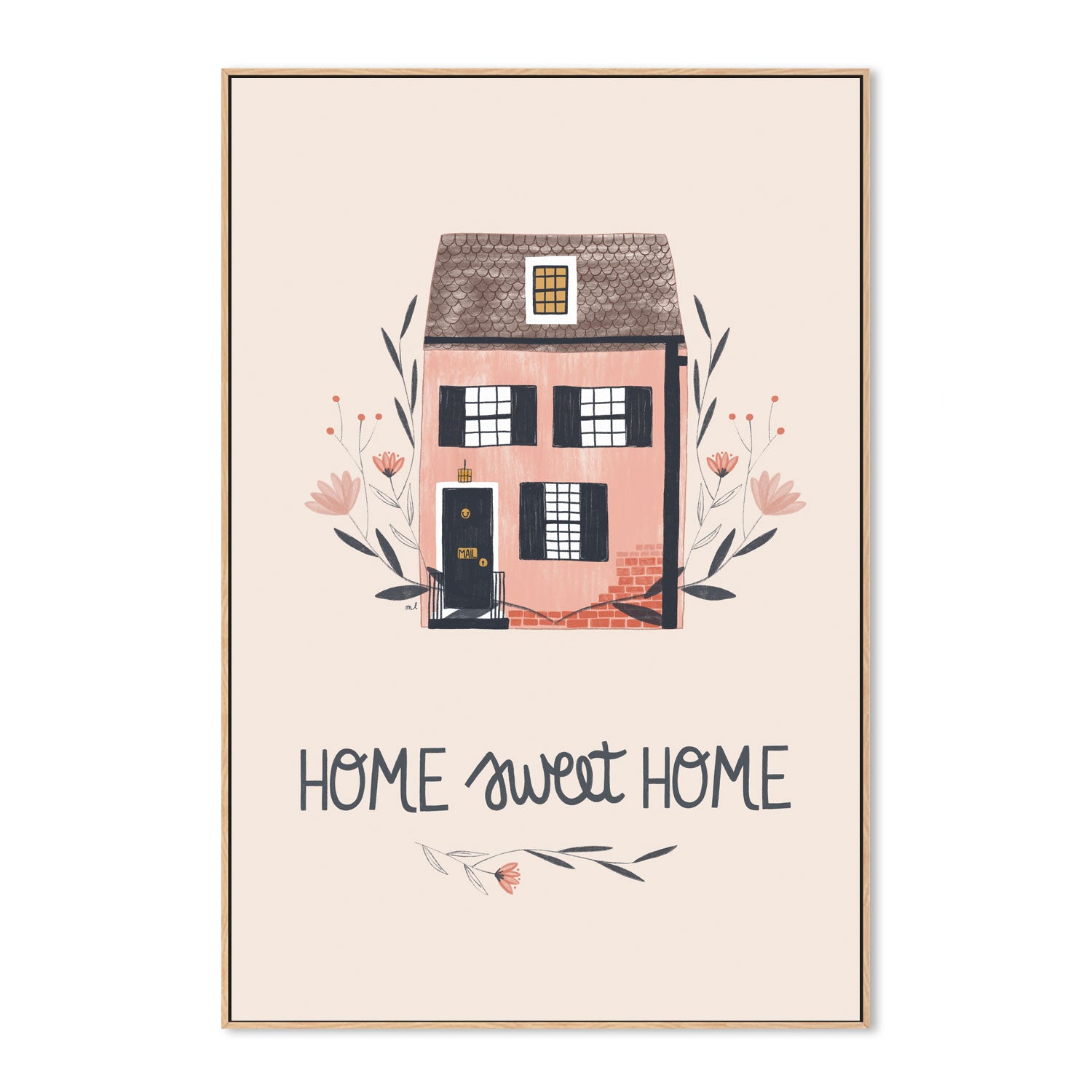 wall-art-print-canvas-poster-framed-Home Sweet Home , By Menina Lisboa-4