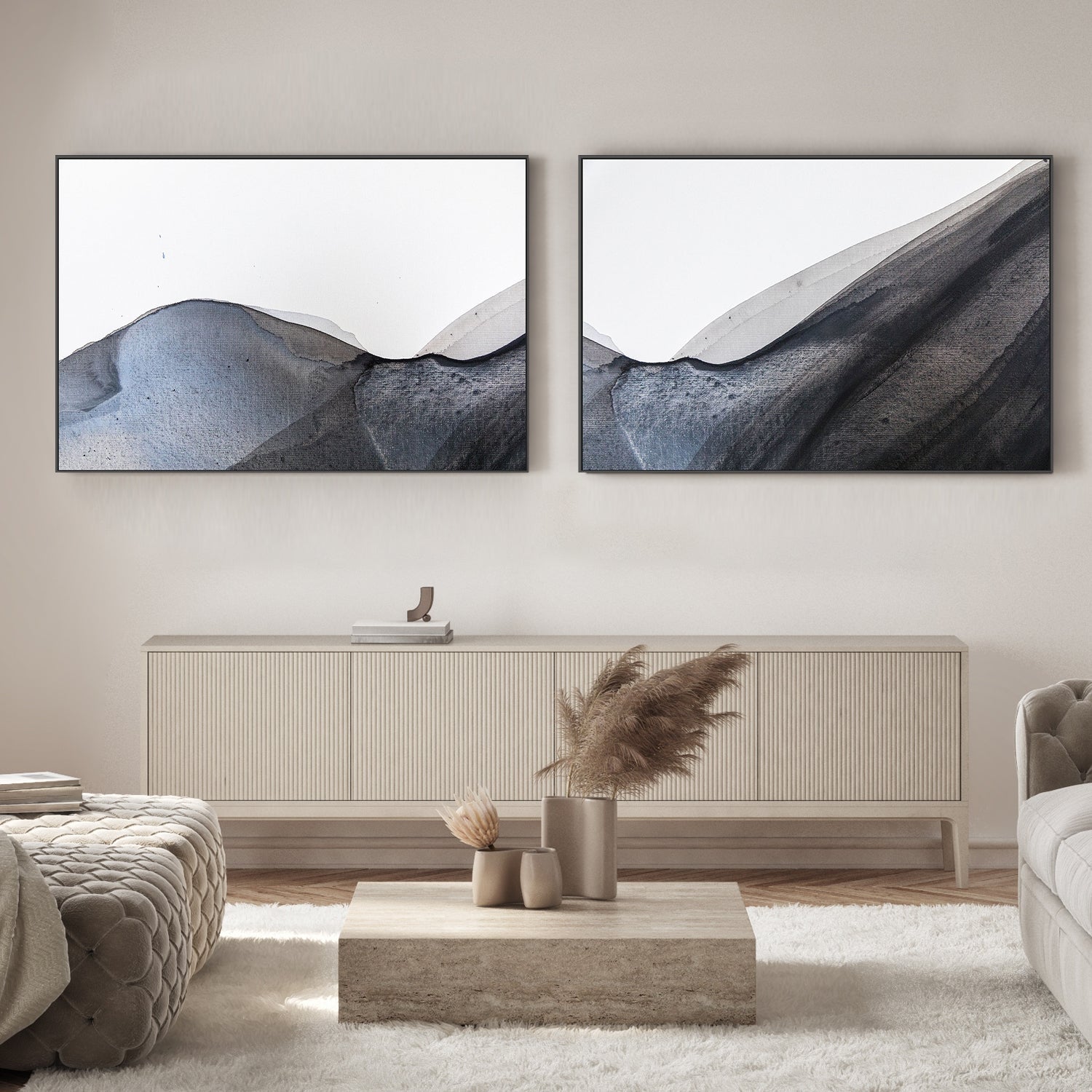 wall-art-print-canvas-poster-framed-Hope Pierces Through, Style A & B, Set Of 2 , By Cecelia Cheung-2