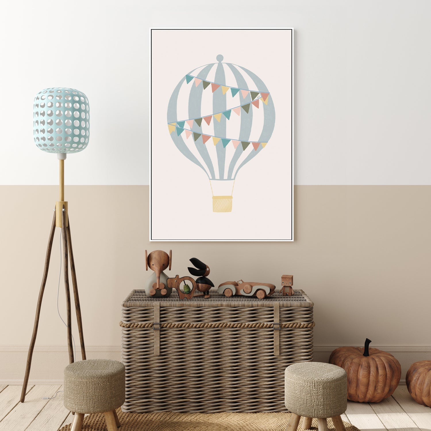 wall-art-print-canvas-poster-framed-Hot Air Balloon , By Menina Lisboa-7