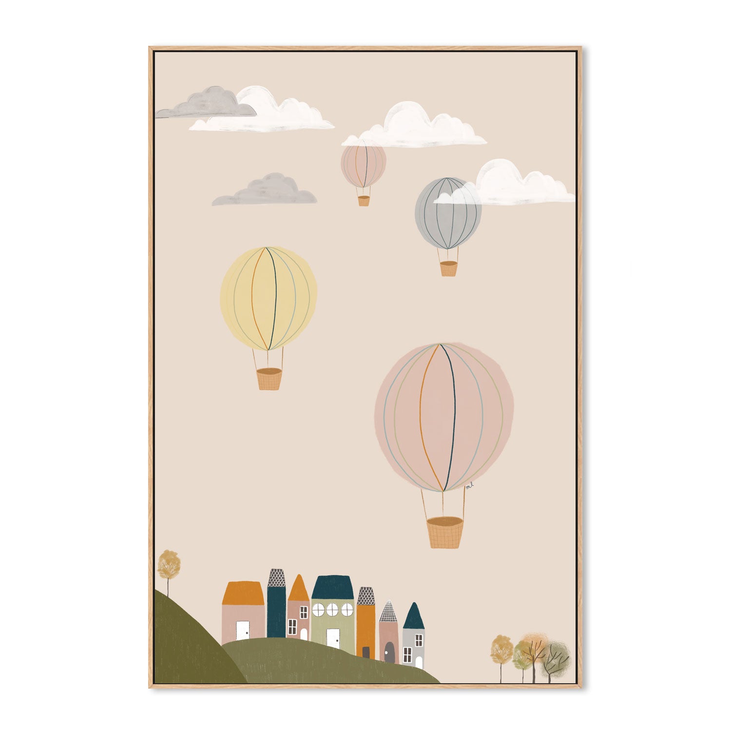 wall-art-print-canvas-poster-framed-Hot Air Balloons , By Menina Lisboa-4