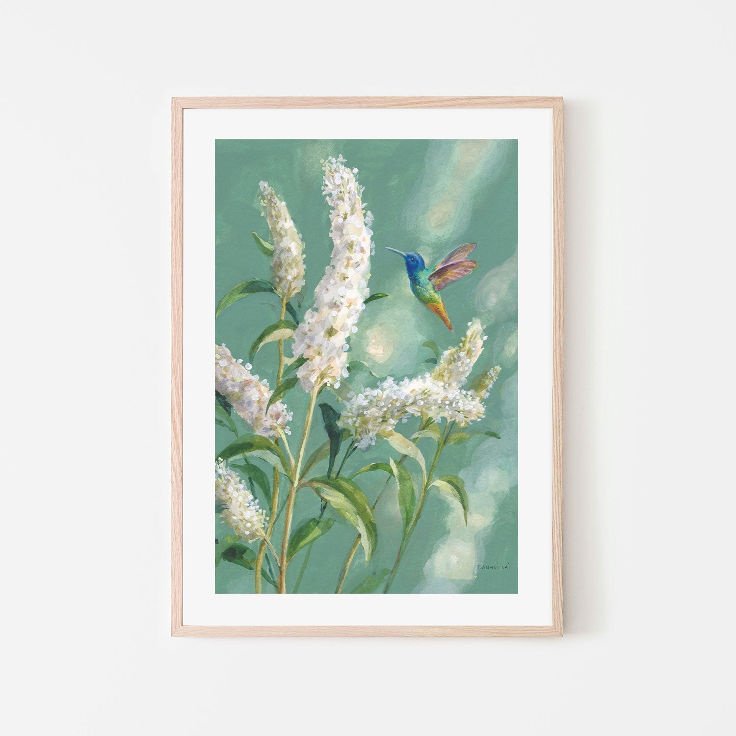 wall-art-print-canvas-poster-framed-Hummingbird Spring, Style A-by-Danhui Nai-Gioia Wall Art