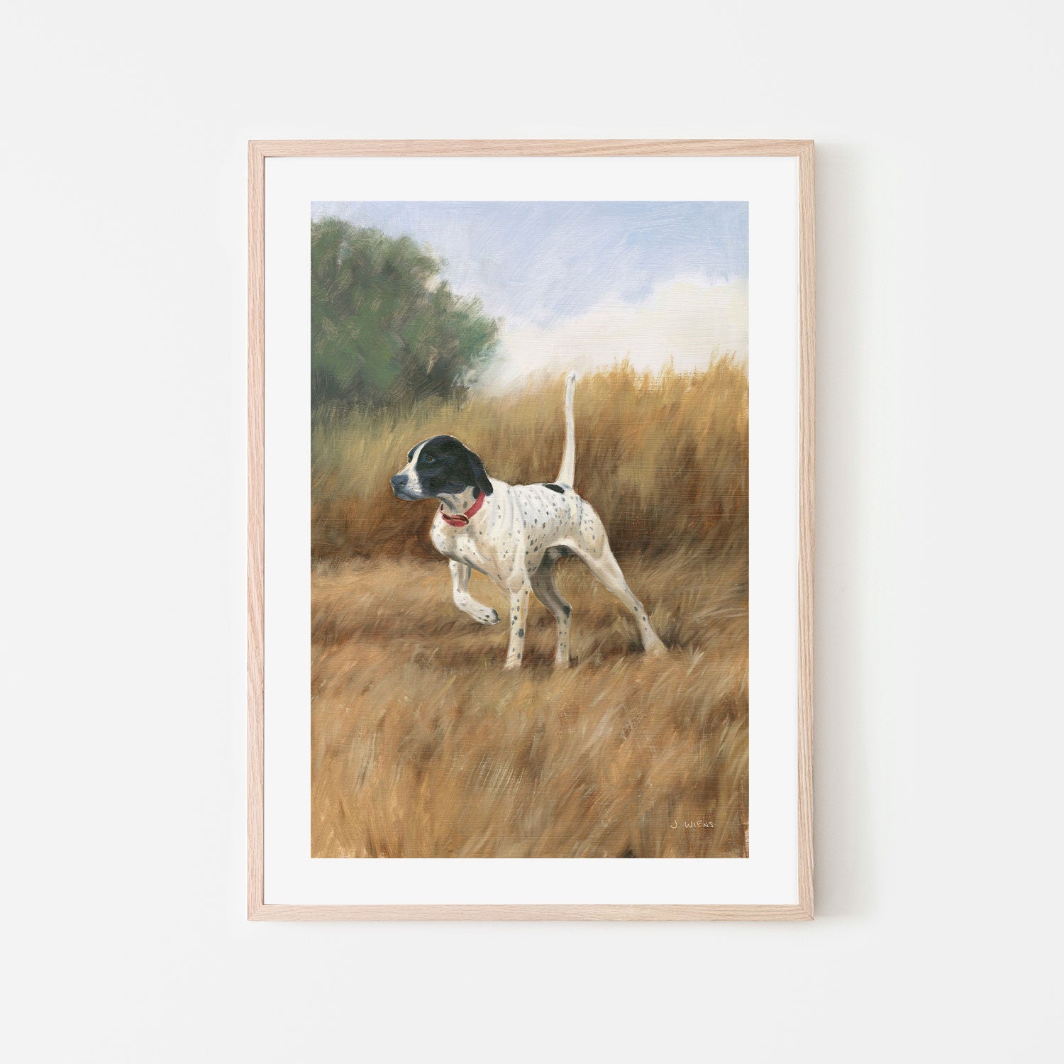 wall-art-print-canvas-poster-framed-Hunting Dog-by-James Wiens-Gioia Wall Art