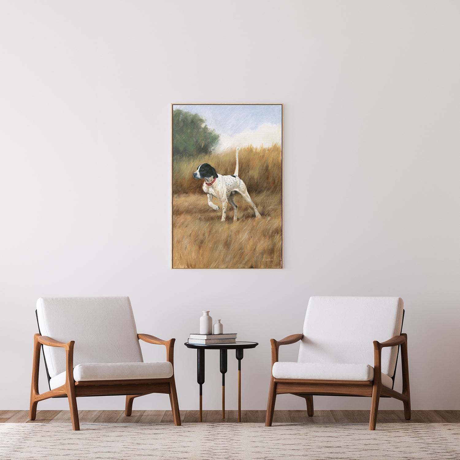 wall-art-print-canvas-poster-framed-Hunting Dog-by-James Wiens-Gioia Wall Art