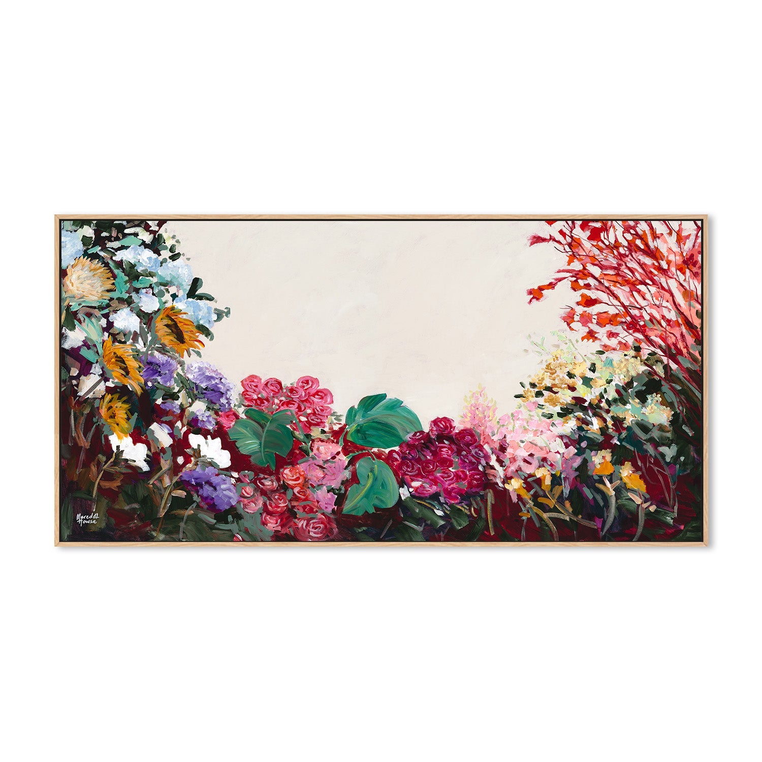 wall-art-print-canvas-poster-framed-Hydrangea Vintage-4
