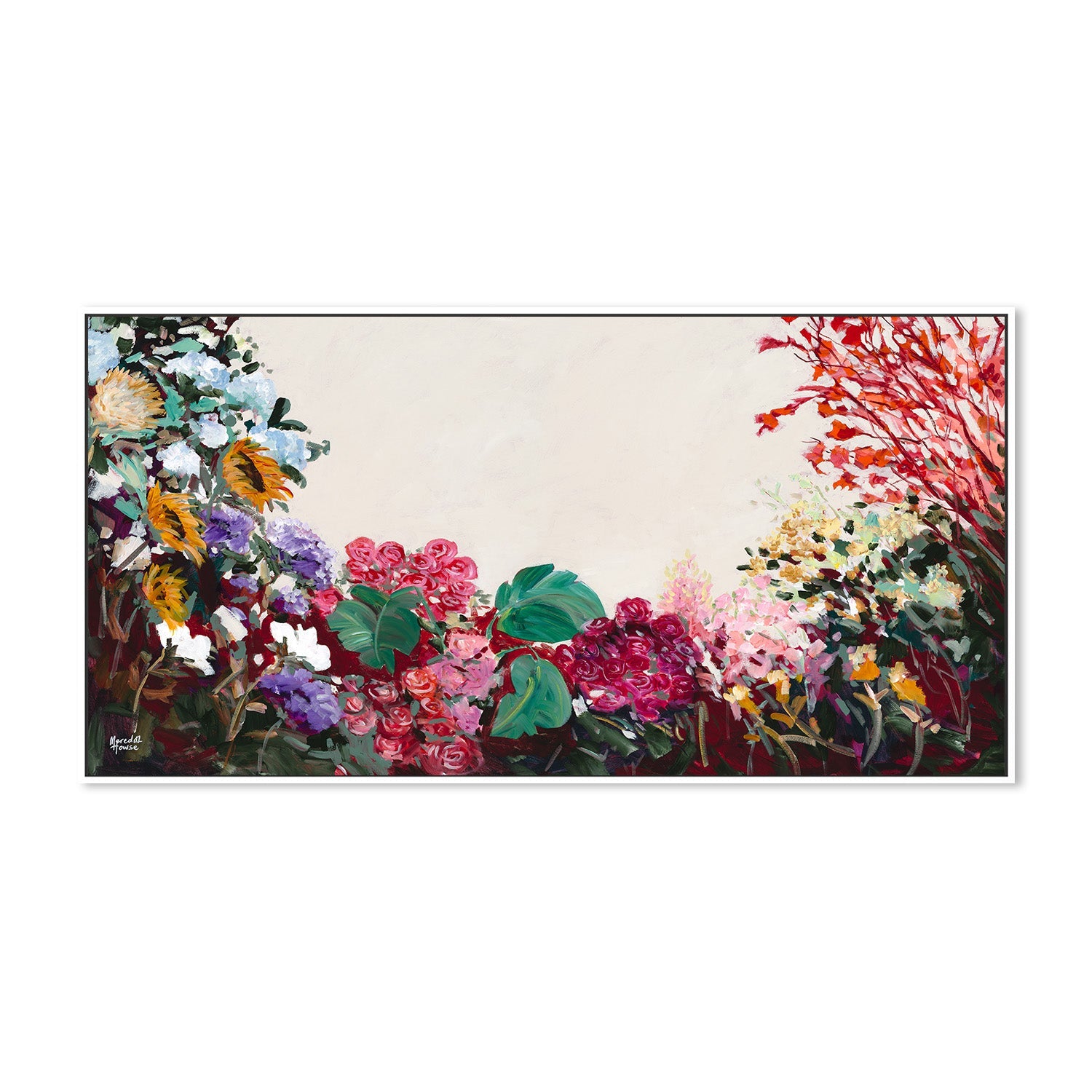 wall-art-print-canvas-poster-framed-Hydrangea Vintage-5