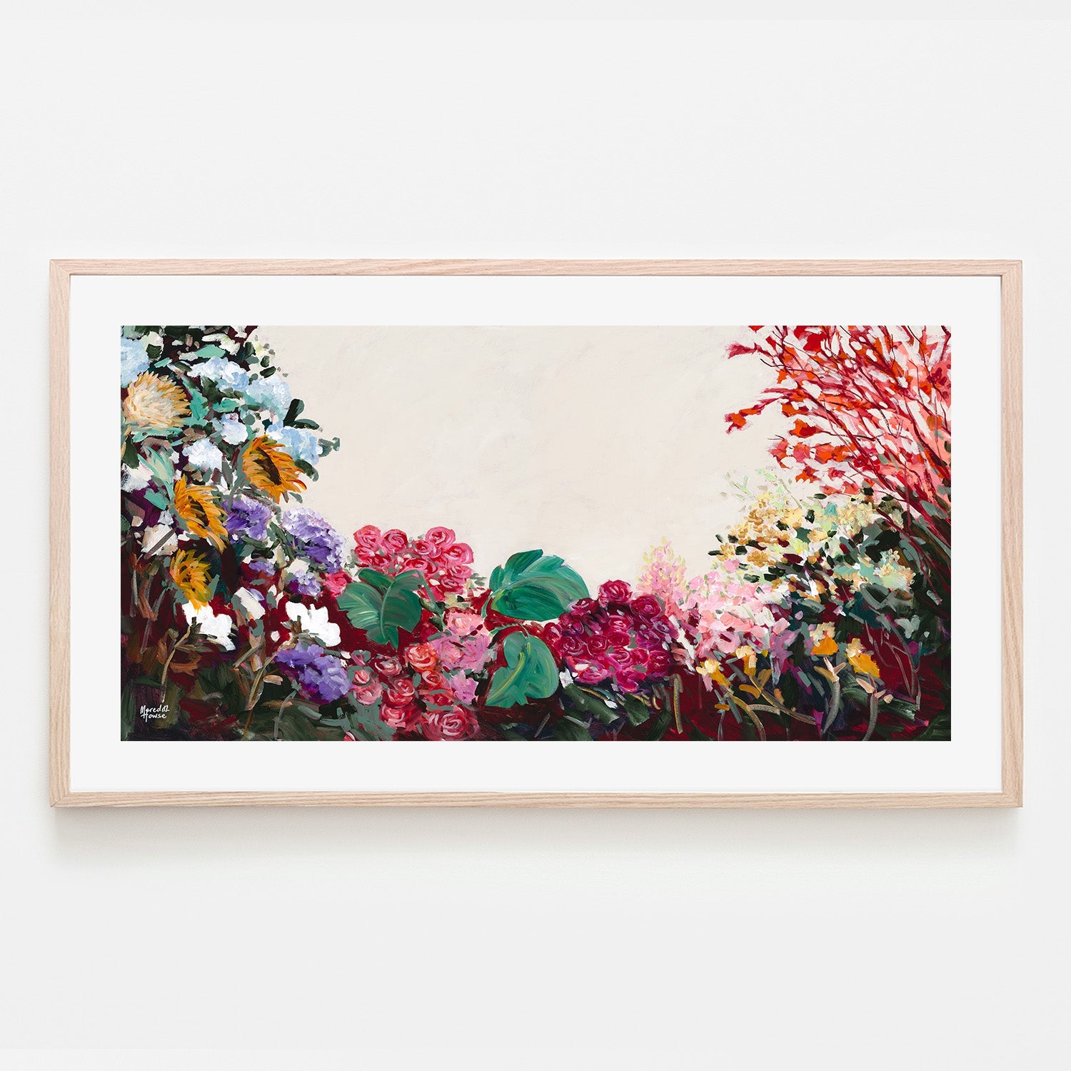wall-art-print-canvas-poster-framed-Hydrangea Vintage-6