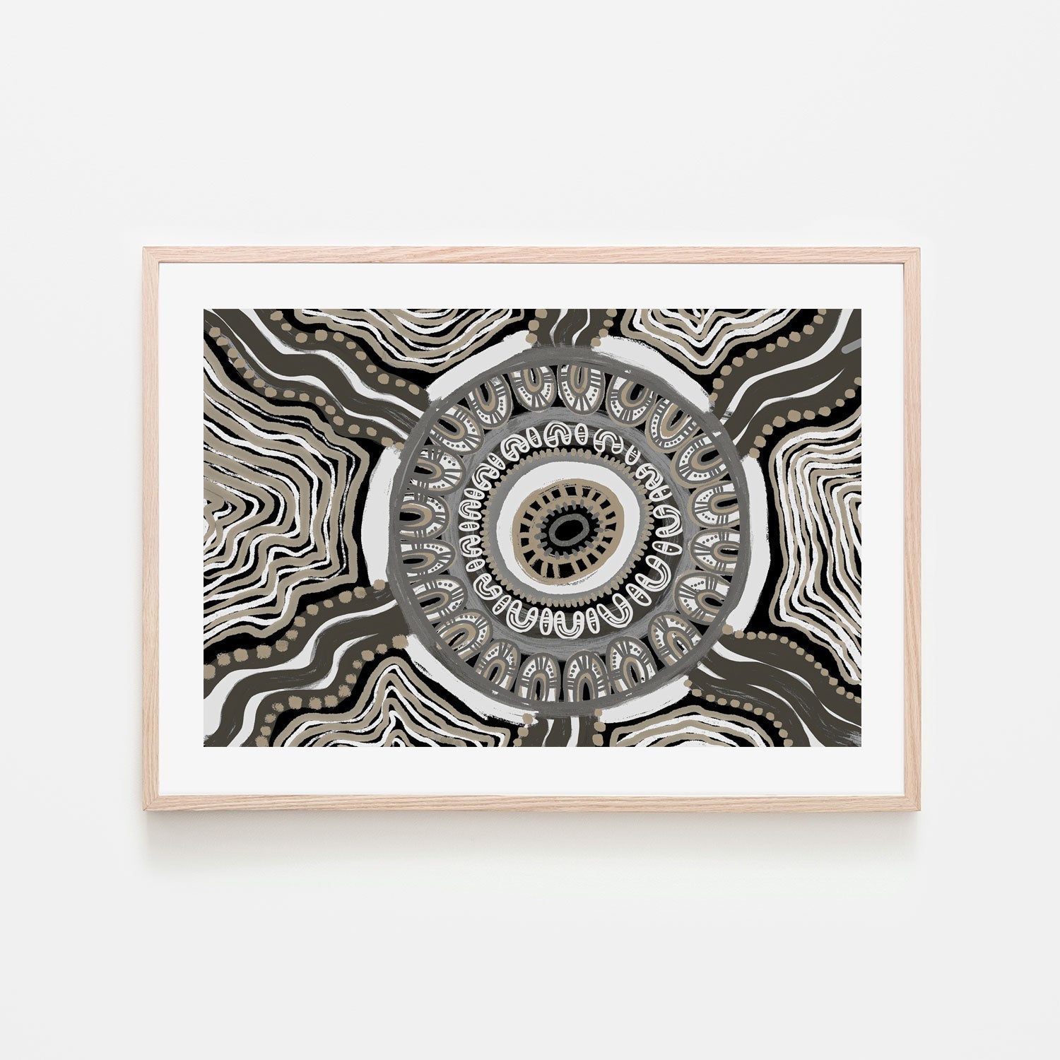 wall-art-print-canvas-poster-framed-I am female, Shelter, Brown And Grey Tones , By Leah Cummins-6