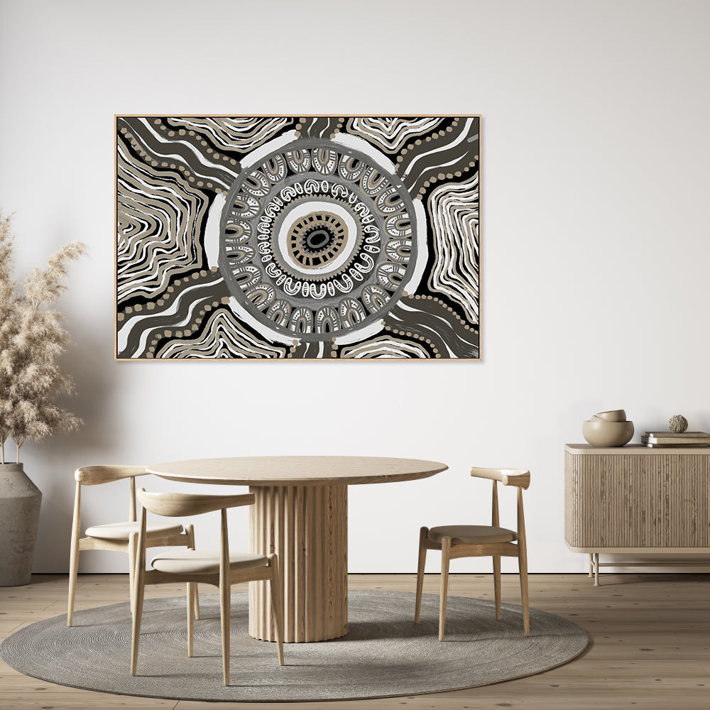 wall-art-print-canvas-poster-framed-I am female, Shelter, Brown And Grey Tones , By Leah Cummins-8