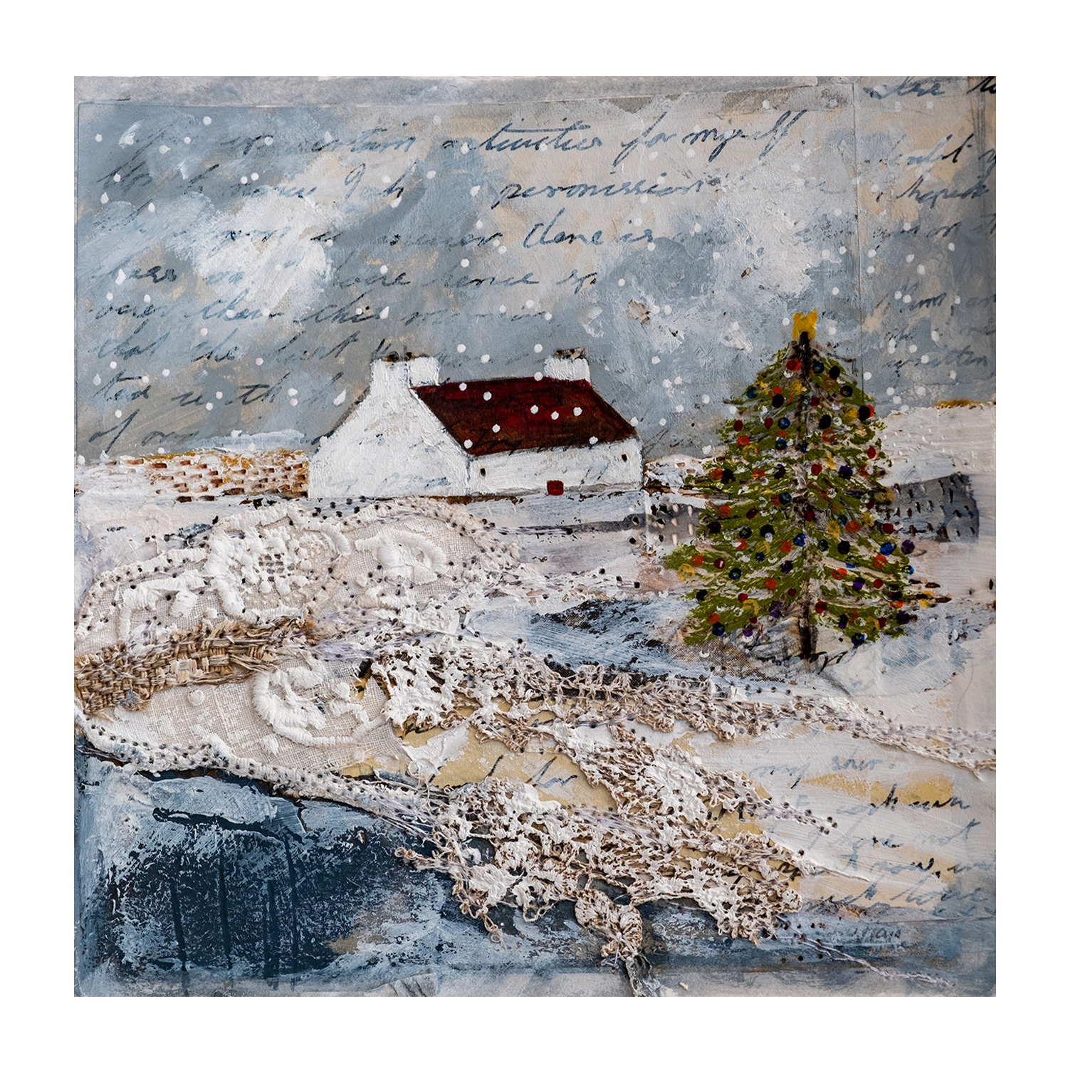 wall-art-print-canvas-poster-framed-I Dream Of Christmas , By Louise O'Hara-1