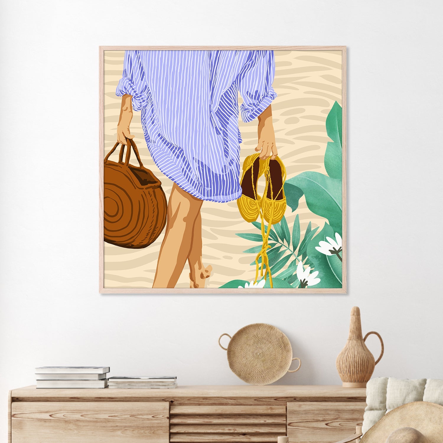 wall-art-print-canvas-poster-framed-I Followed My Heart a It Led Me To the Beach-2
