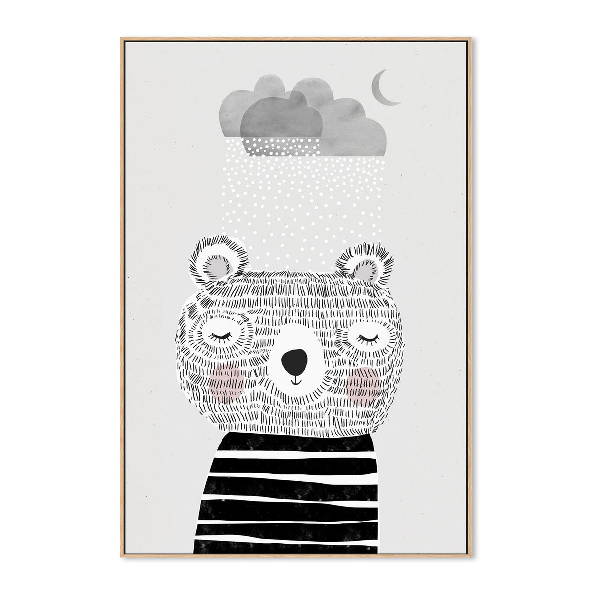 wall-art-print-canvas-poster-framed-I Love Snow , By Treechild-GIOIA-WALL-ART