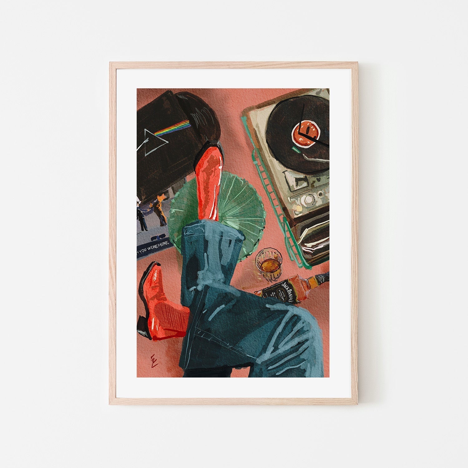 wall-art-print-canvas-poster-framed-I Wish You Were Here , By Ekaterina Zagorska-6