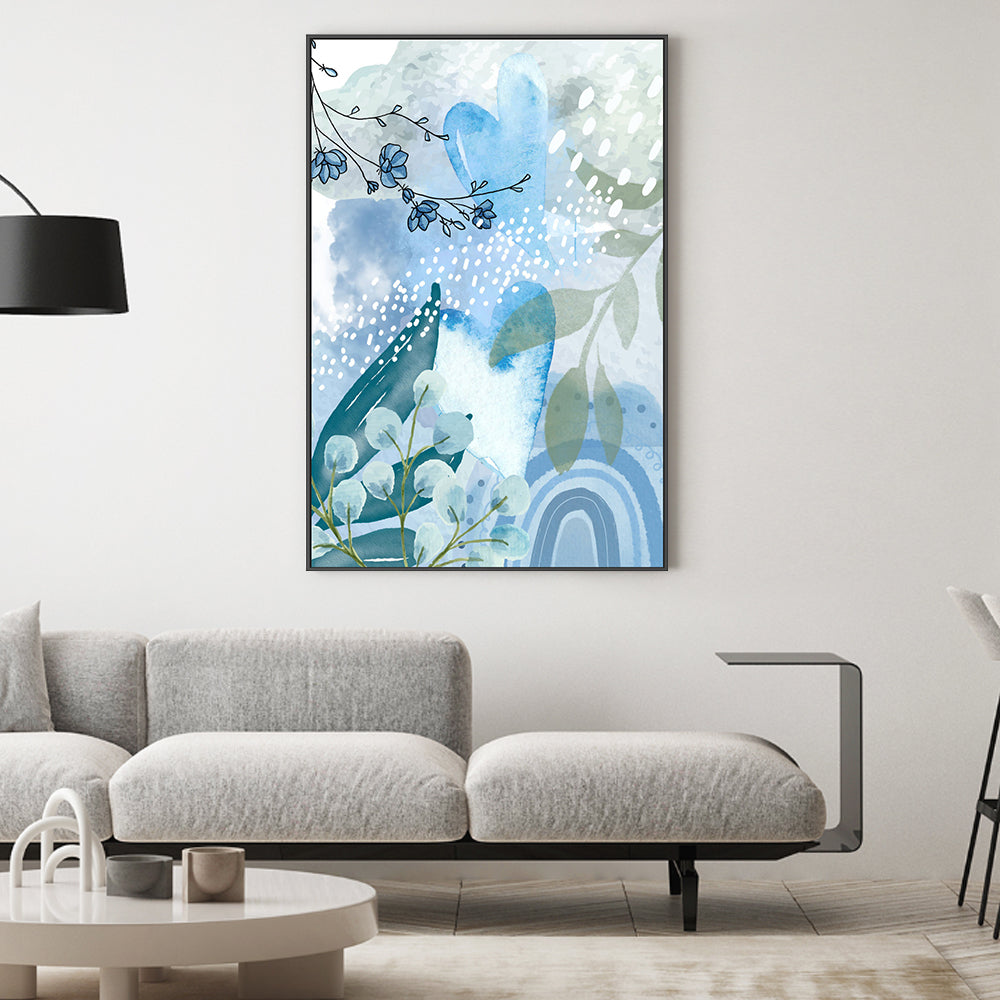 wall-art-print-canvas-poster-framed-Iceberg Blue, Style A , By Sally Ann Moss-2