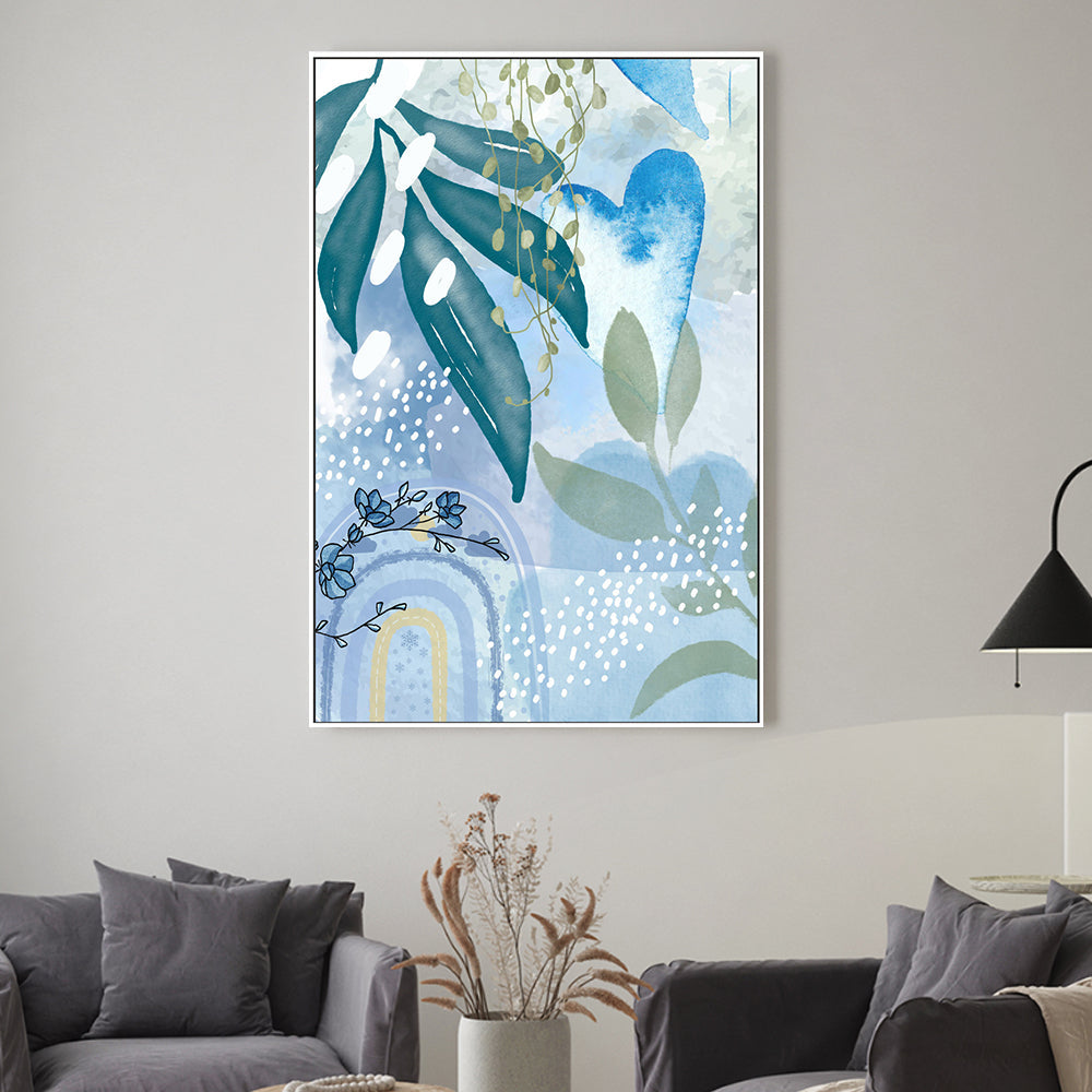 wall-art-print-canvas-poster-framed-Iceberg Blue, Style B , By Sally Ann Moss-2