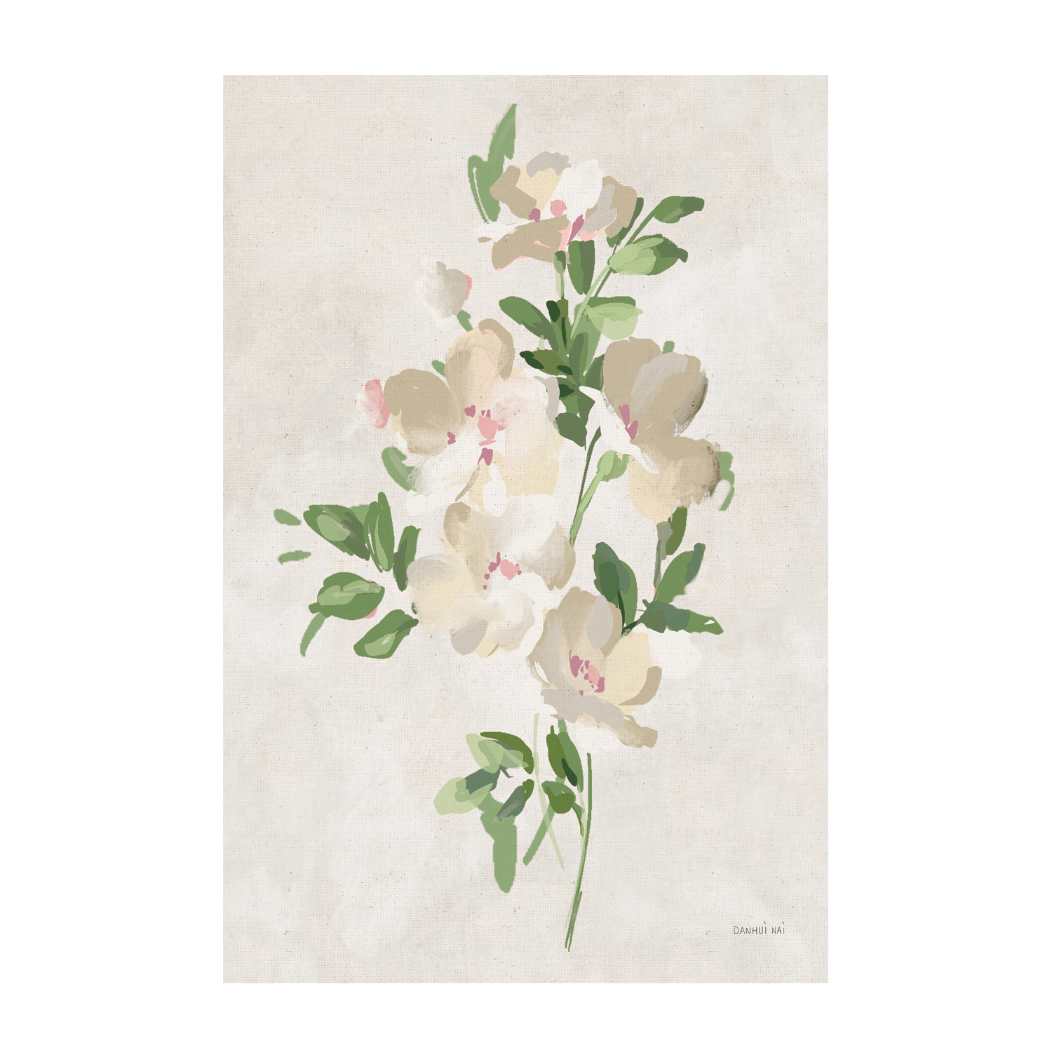 wall-art-print-canvas-poster-framed-Impressionist Garden Neutral, Style B , By Danhui Nai-GIOIA-WALL-ART