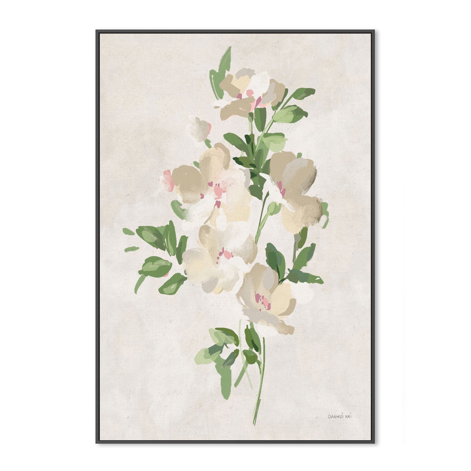 wall-art-print-canvas-poster-framed-Impressionist Garden Neutral, Style B , By Danhui Nai-GIOIA-WALL-ART
