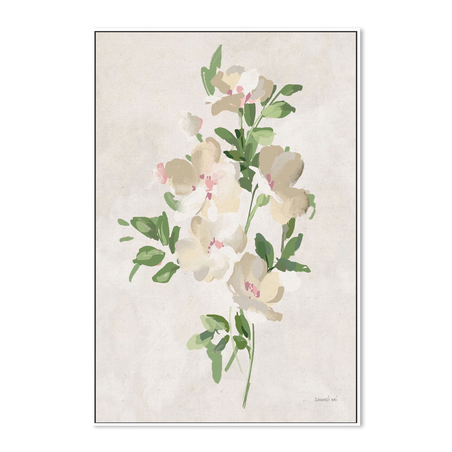 wall-art-print-canvas-poster-framed-Impressionist Garden Neutral, Style B , By Danhui Nai-GIOIA-WALL-ART