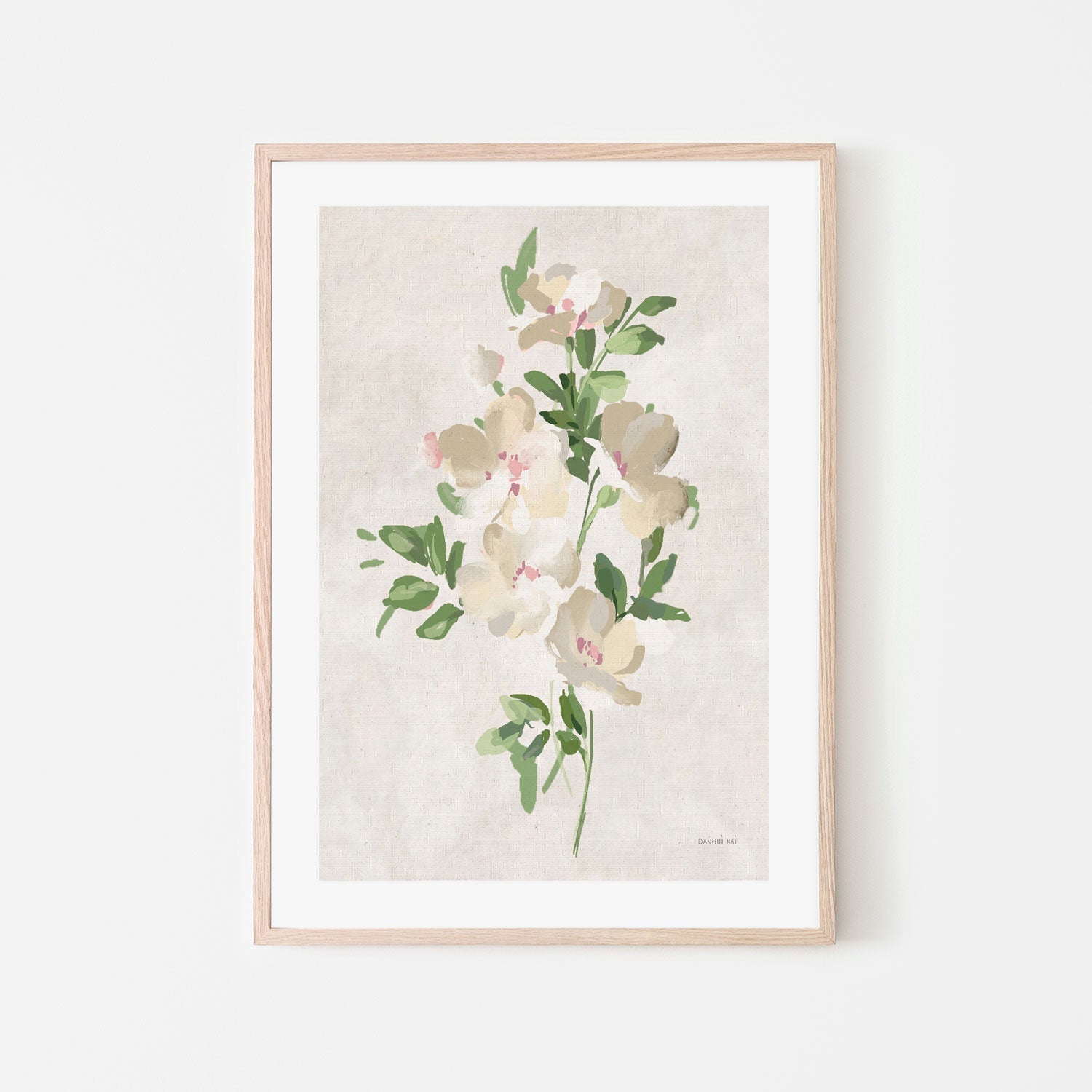 wall-art-print-canvas-poster-framed-Impressionist Garden Neutral, Style B , By Danhui Nai-GIOIA-WALL-ART