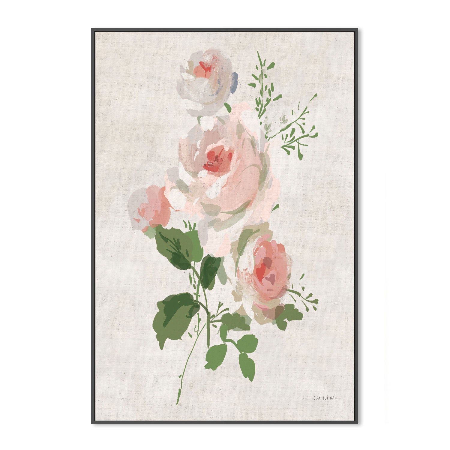 wall-art-print-canvas-poster-framed-Impressionist Garden Neutral, Style D , By Danhui Nai-GIOIA-WALL-ART