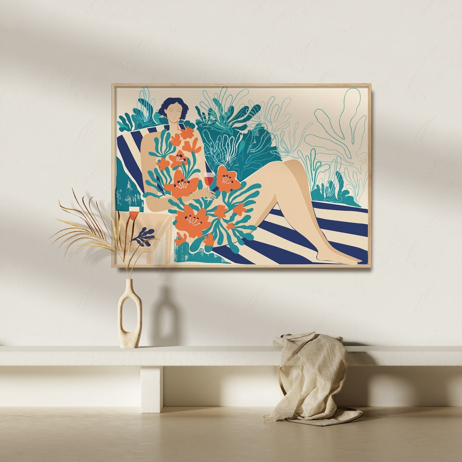 wall-art-print-canvas-poster-framed-In Matisse's Garden , By Andelle Art-2