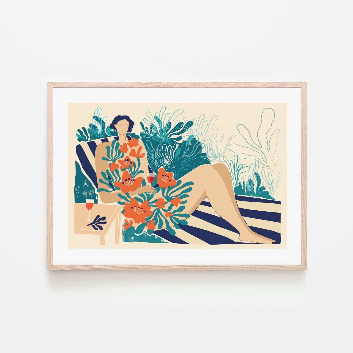 wall-art-print-canvas-poster-framed-In Matisse's Garden , By Andelle Art-6