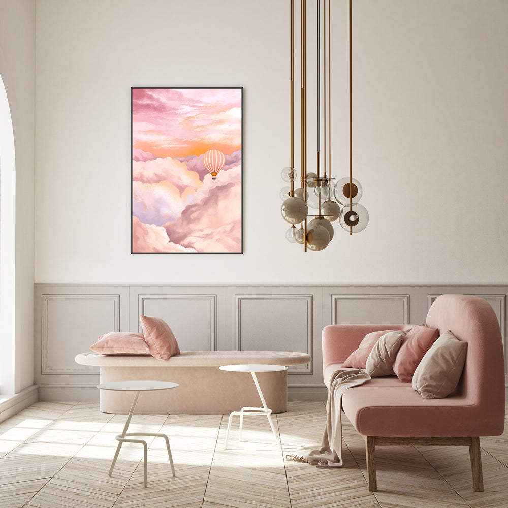 wall-art-print-canvas-poster-framed-In The Clouds, By Goed Blauw-GIOIA-WALL-ART